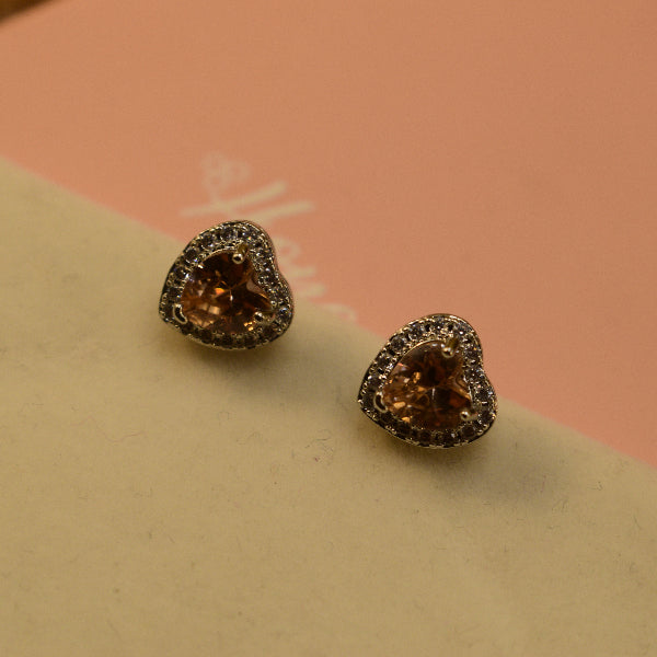 Dazzling Unique Design Silver Plated Crystal Stones Earrings For Girls/women
