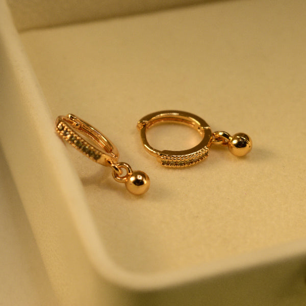 Sparkling Unique Design Gold Plated Crystal Stones Earrings For Girls/women