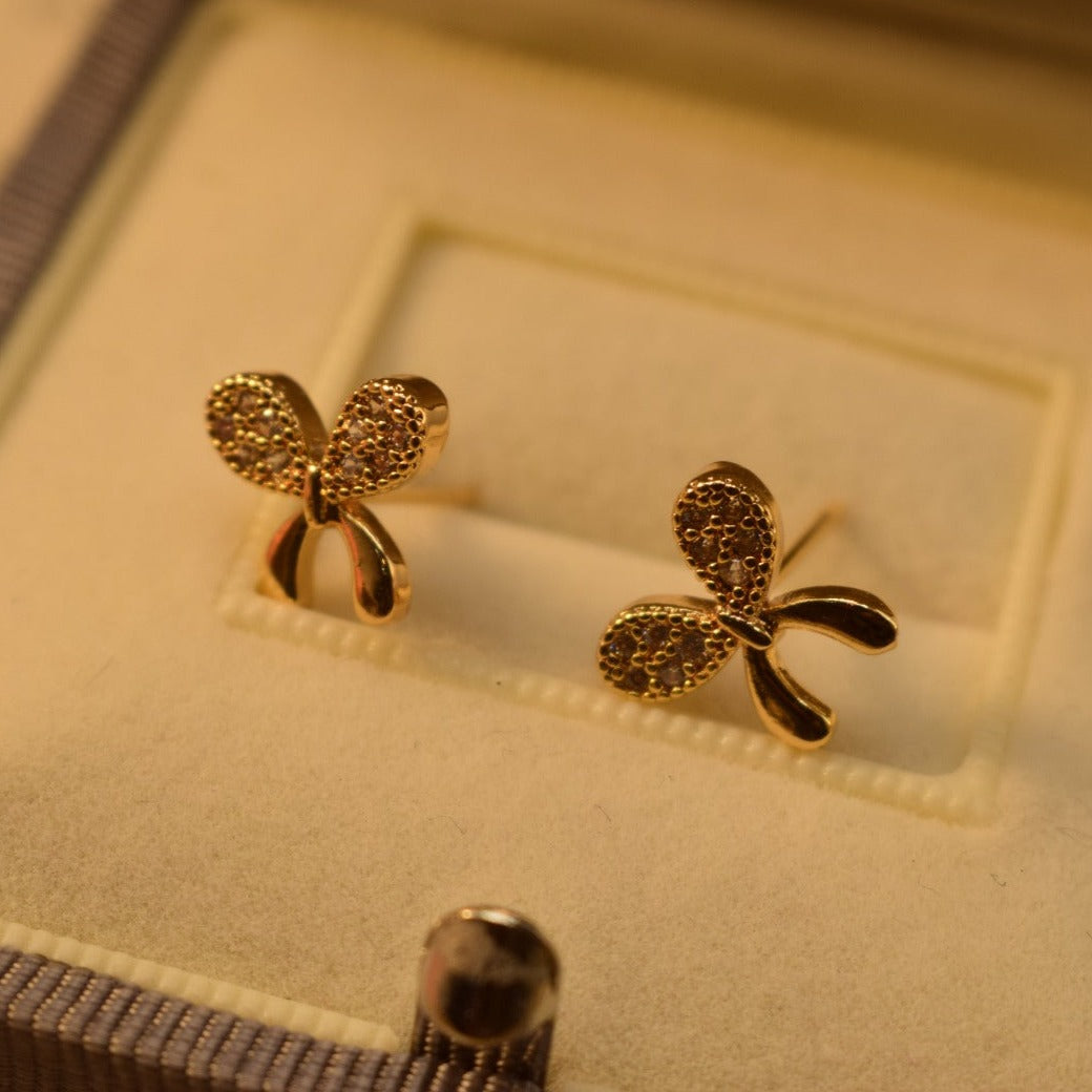 Fancy Unique Design Golden Crystal Earrings For Girls/Women