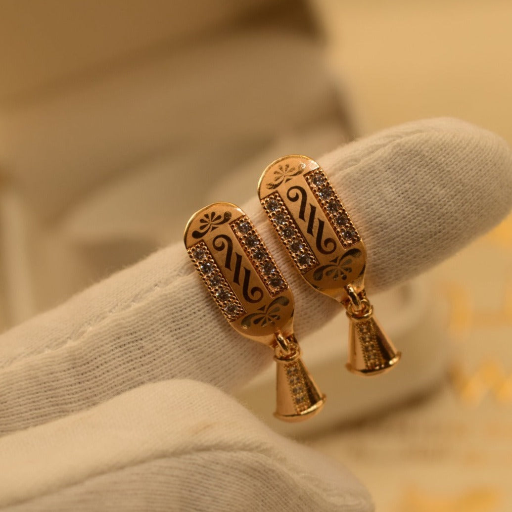 Gorgeous Unique Design Gold Plated Earrings For Girls/women