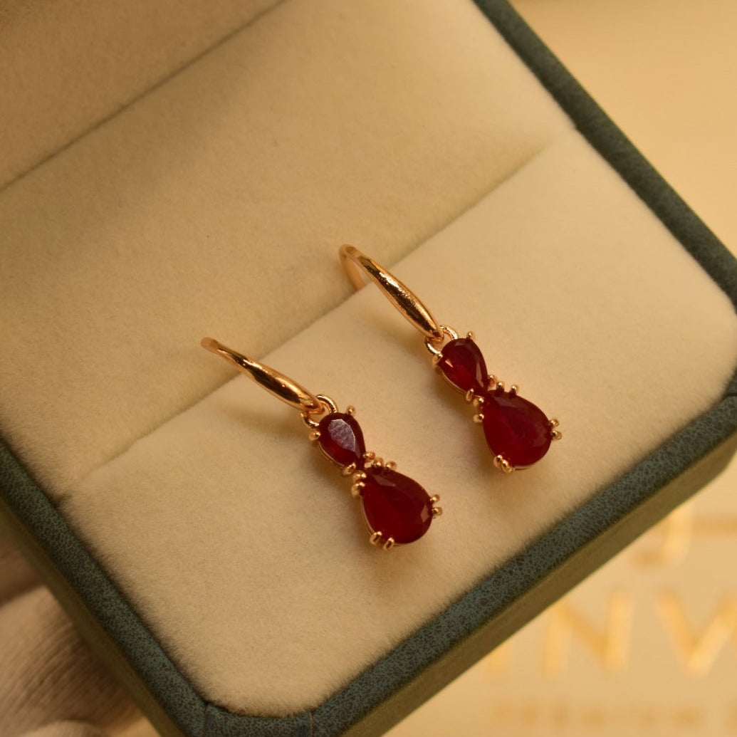 Elegant Design Black/Sky blue/Maroon Stone Earrings For Girls/women.