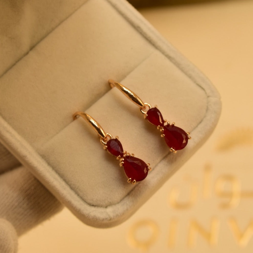 Elegant Design Black/Sky blue/Maroon Stone Earrings For Girls/women.