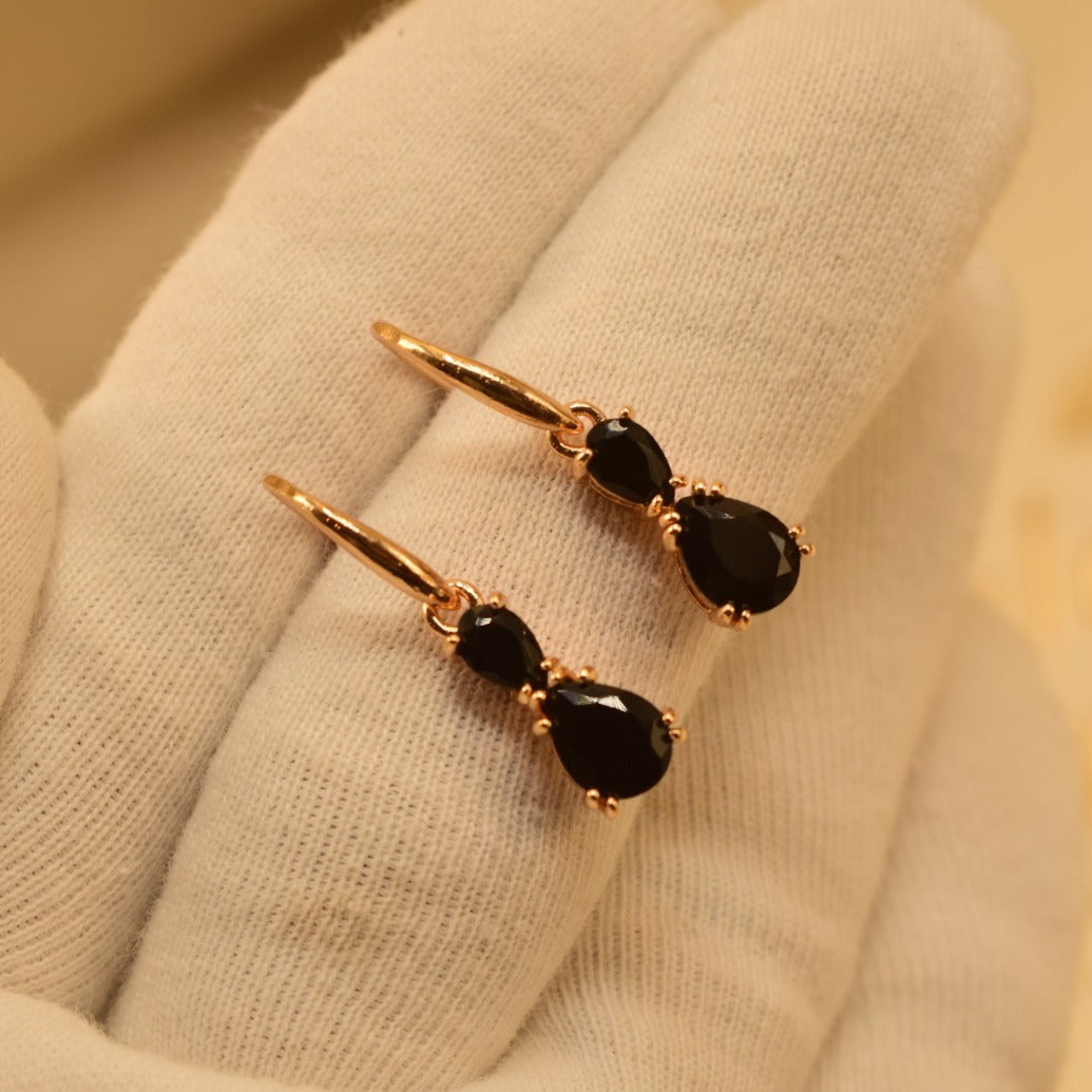 Elegant Design Black/Sky blue/Maroon Stone Earrings For Girls/women.