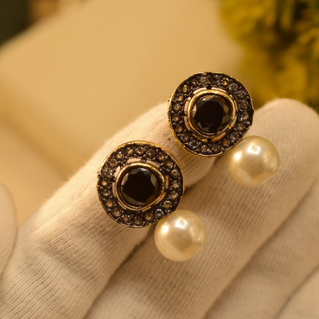 Elegant Design Real Jarai Zircon Pearl Earrings For Girls/women.