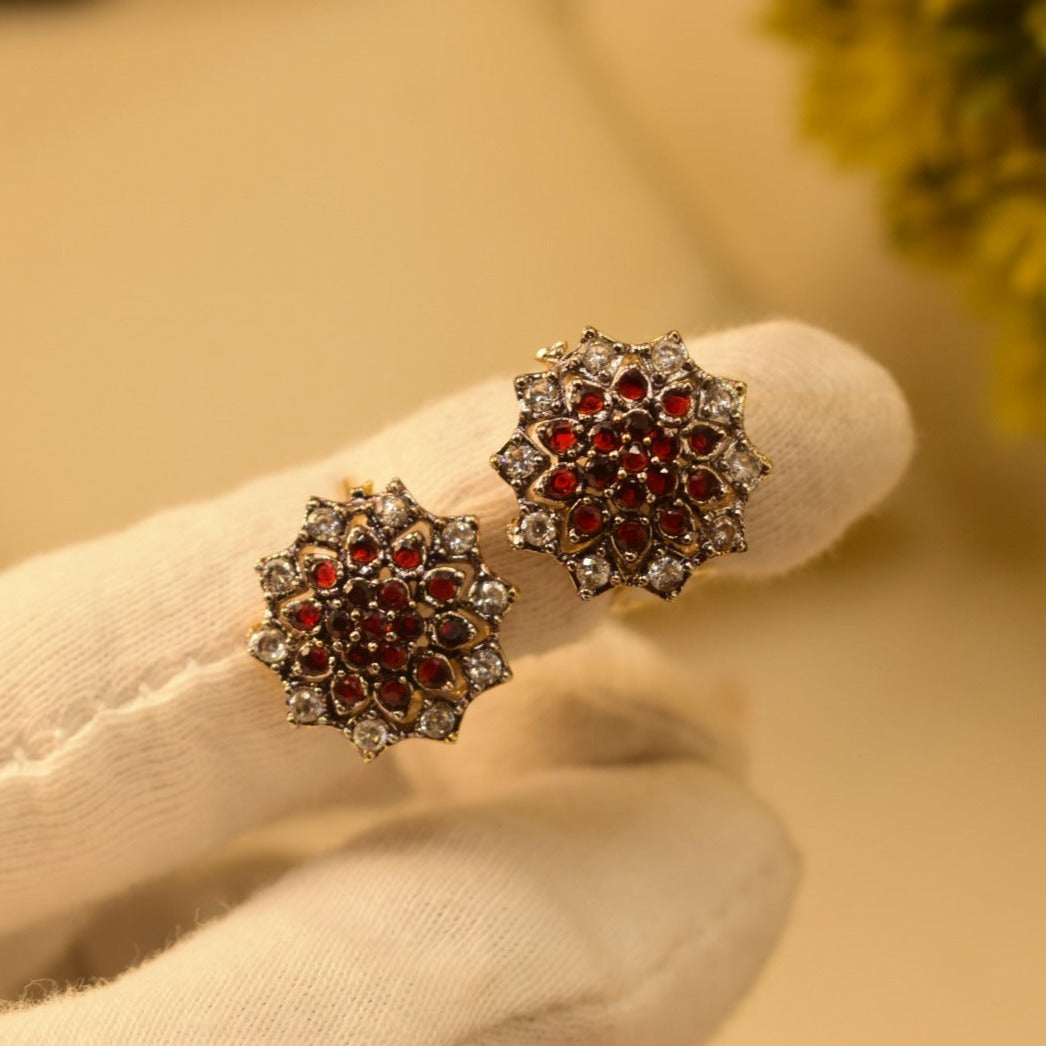 Elegant Design Real Zircon Stone Jarao Earrings For Girls/women.