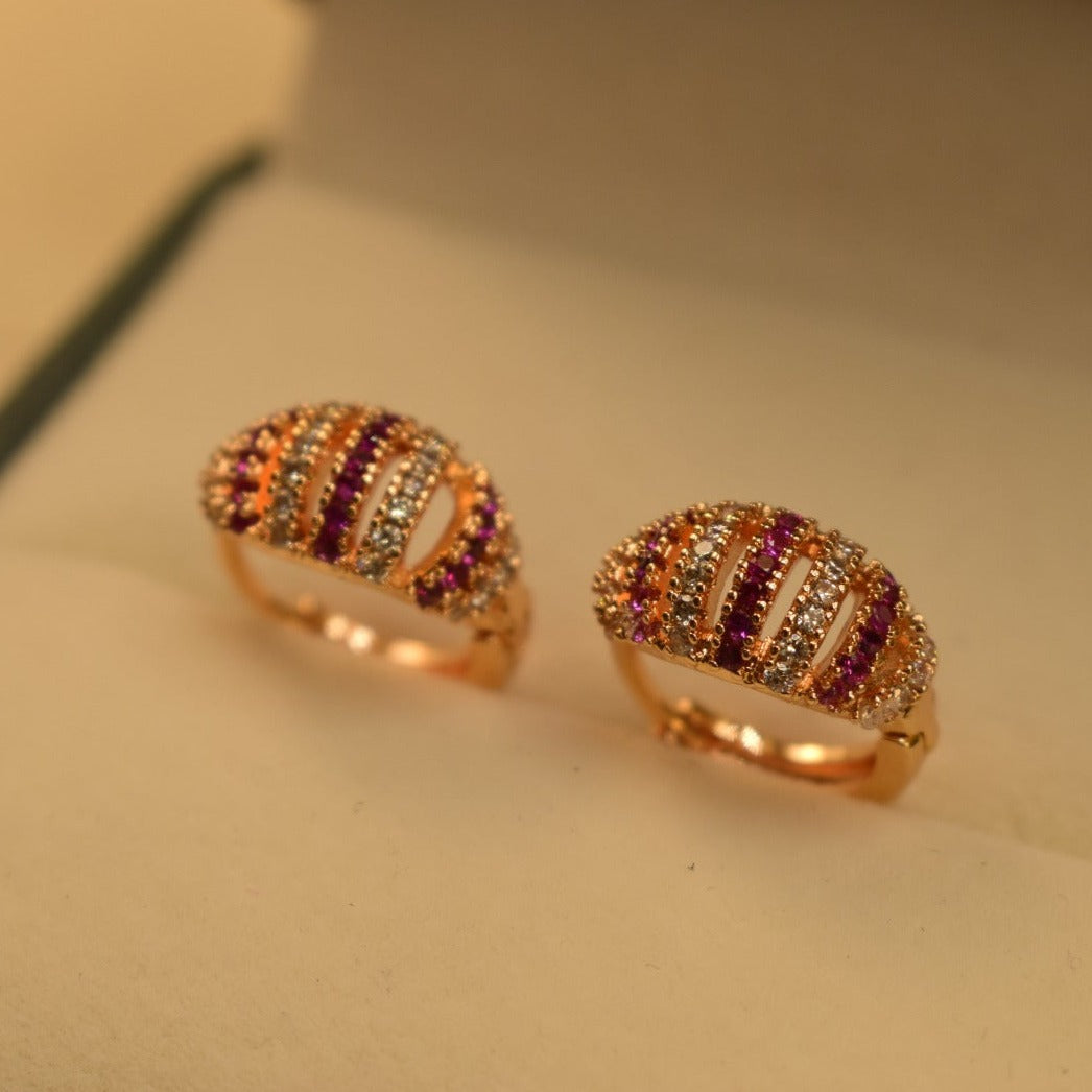 Elegant Design Real Stone Tiny Earrings For Girls/women.