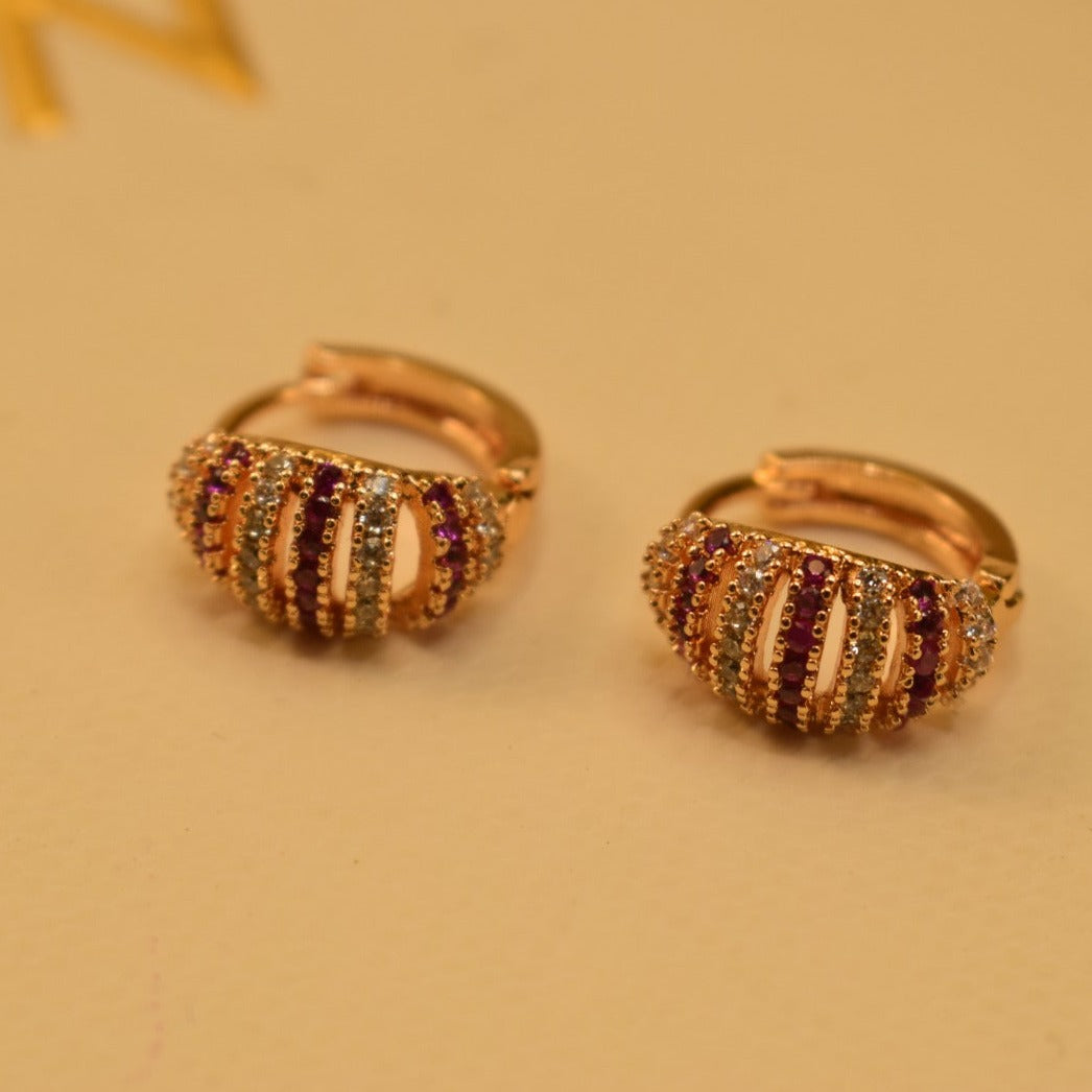 Elegant Design Real Stone Tiny Earrings For Girls/women.