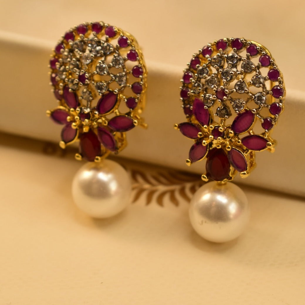 Elegant Design Gold Plated Earrings For Girls/women