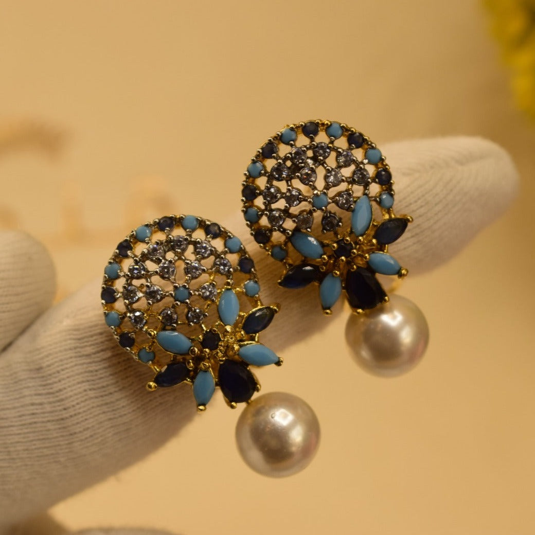 Elegant Design Gold Plated Earrings For Girls/women