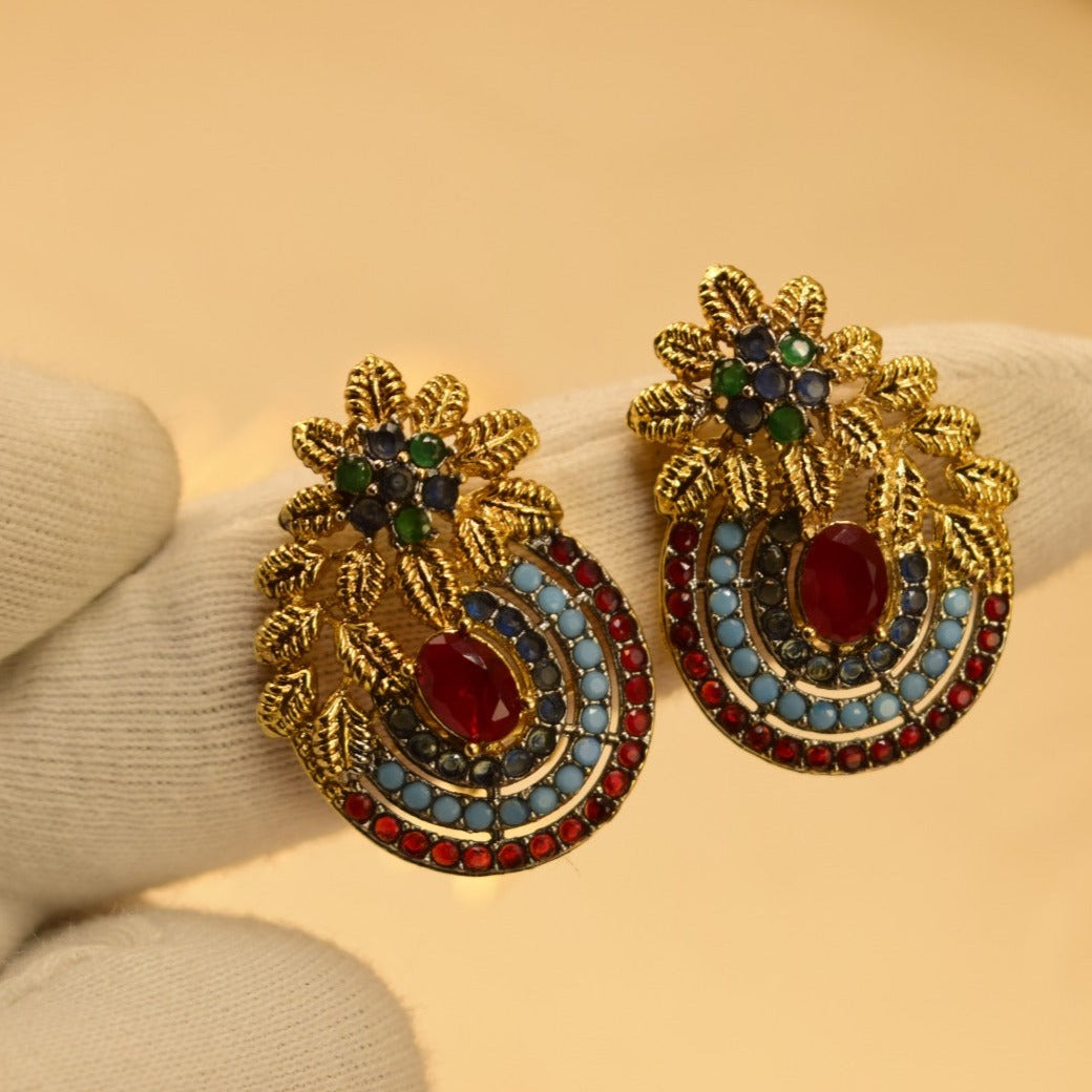 Elegant Design Gold Plated Earrings For Girls/women