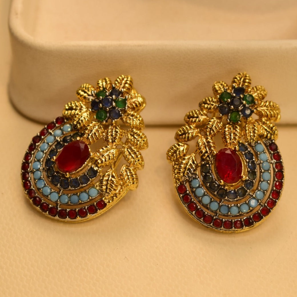 Elegant Design Gold Plated Earrings For Girls/women