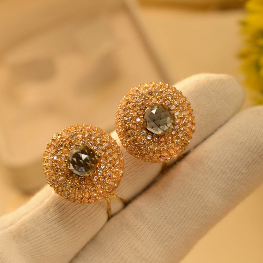 Elegant Design Gold Plated Earrings For Girls/women