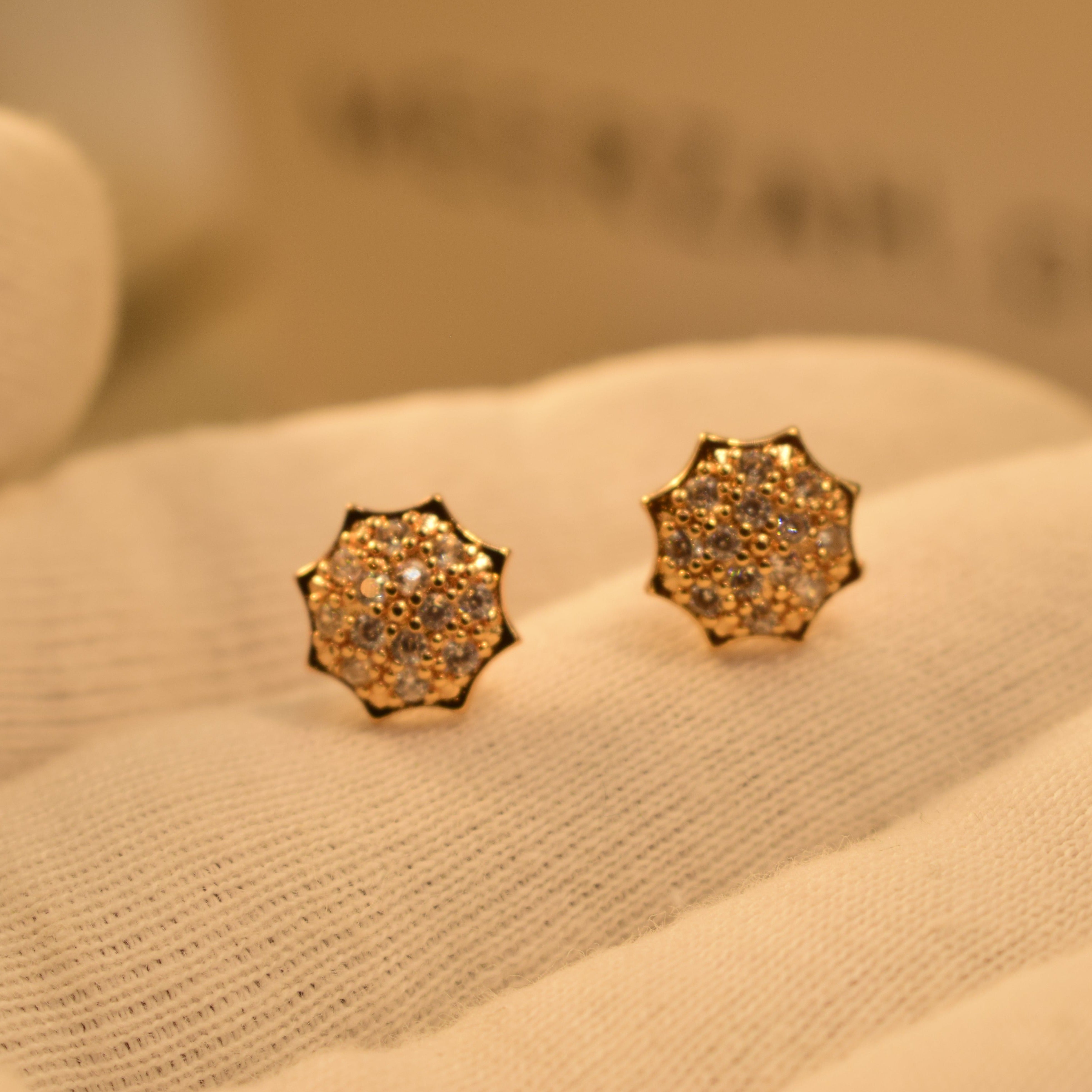 Stylish Star Design Golden Earrings for Girls/Women