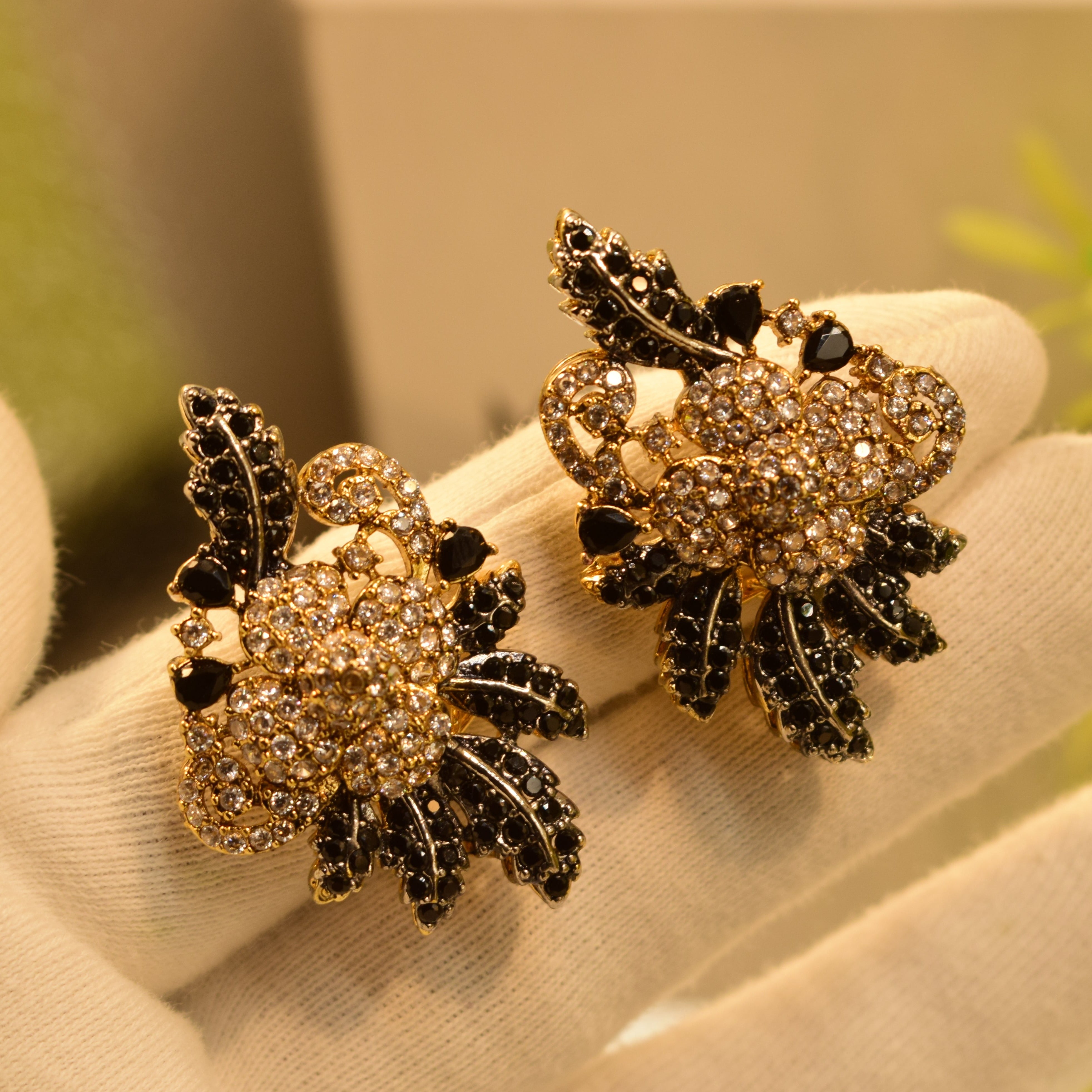 Stylish Real Stones Design Earrings For Girls/women
