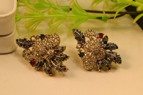 Stylish Real Stones Design Earrings For Girls/women