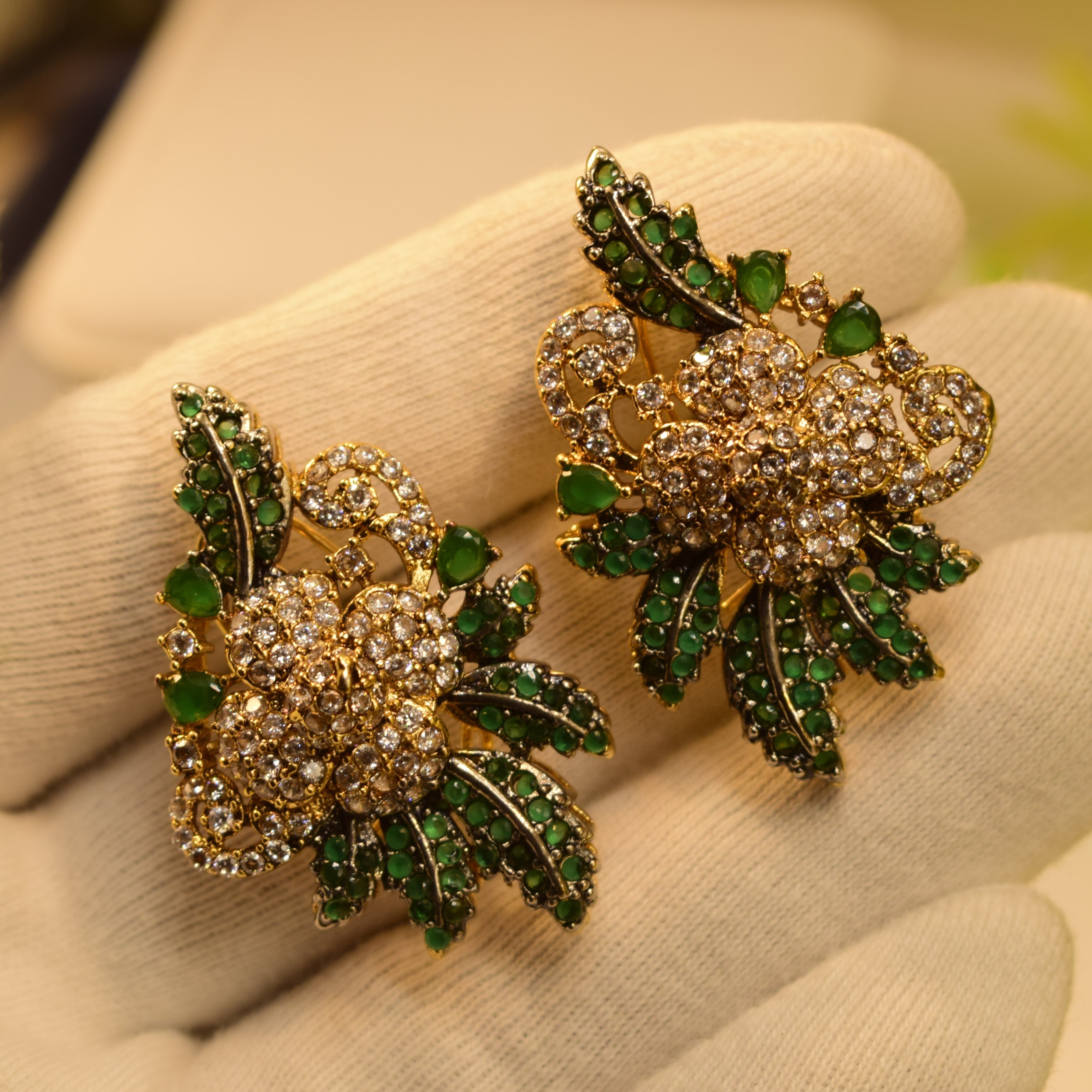 Stylish Real Stones Design Earrings For Girls/women