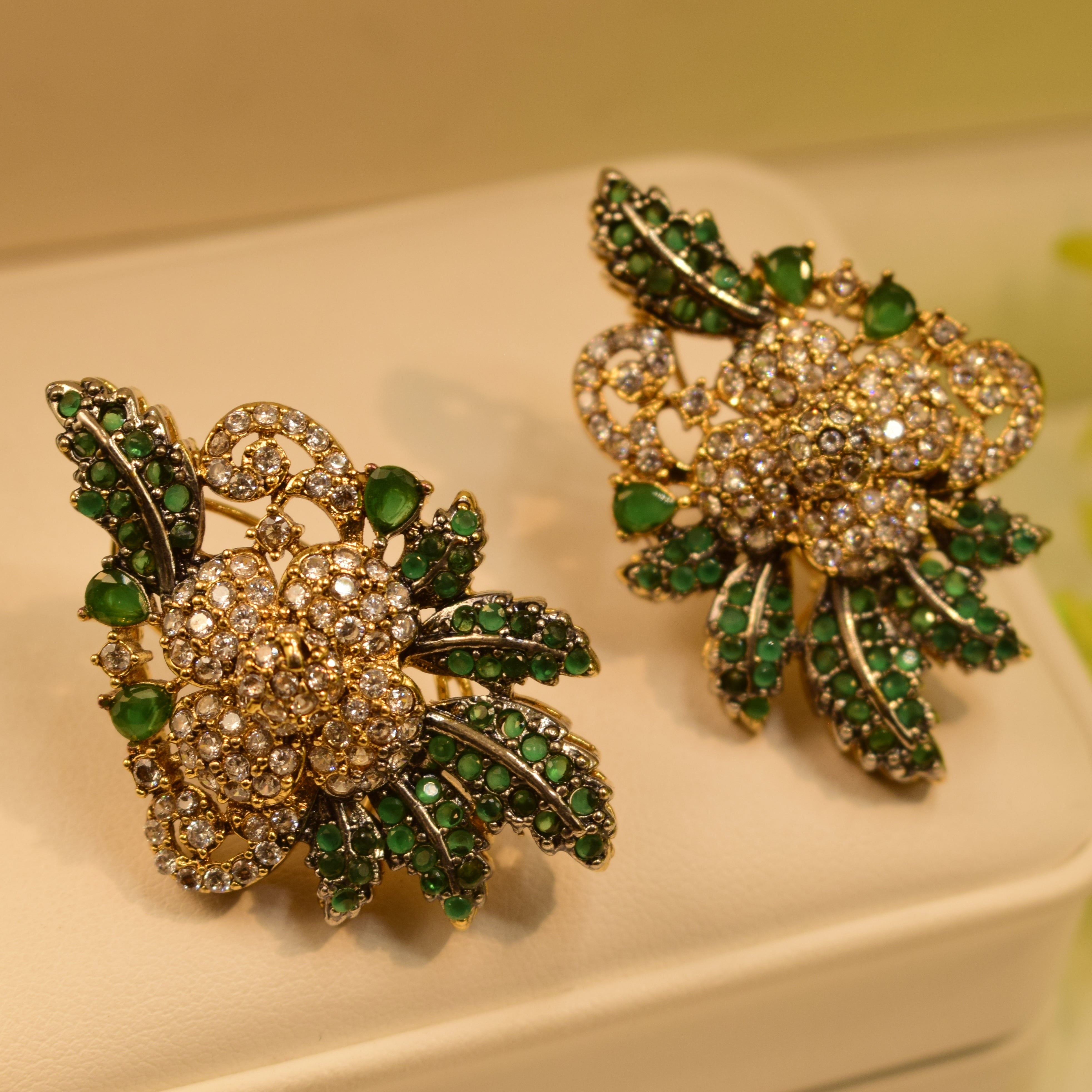 Stylish Real Stones Design Earrings For Girls/women