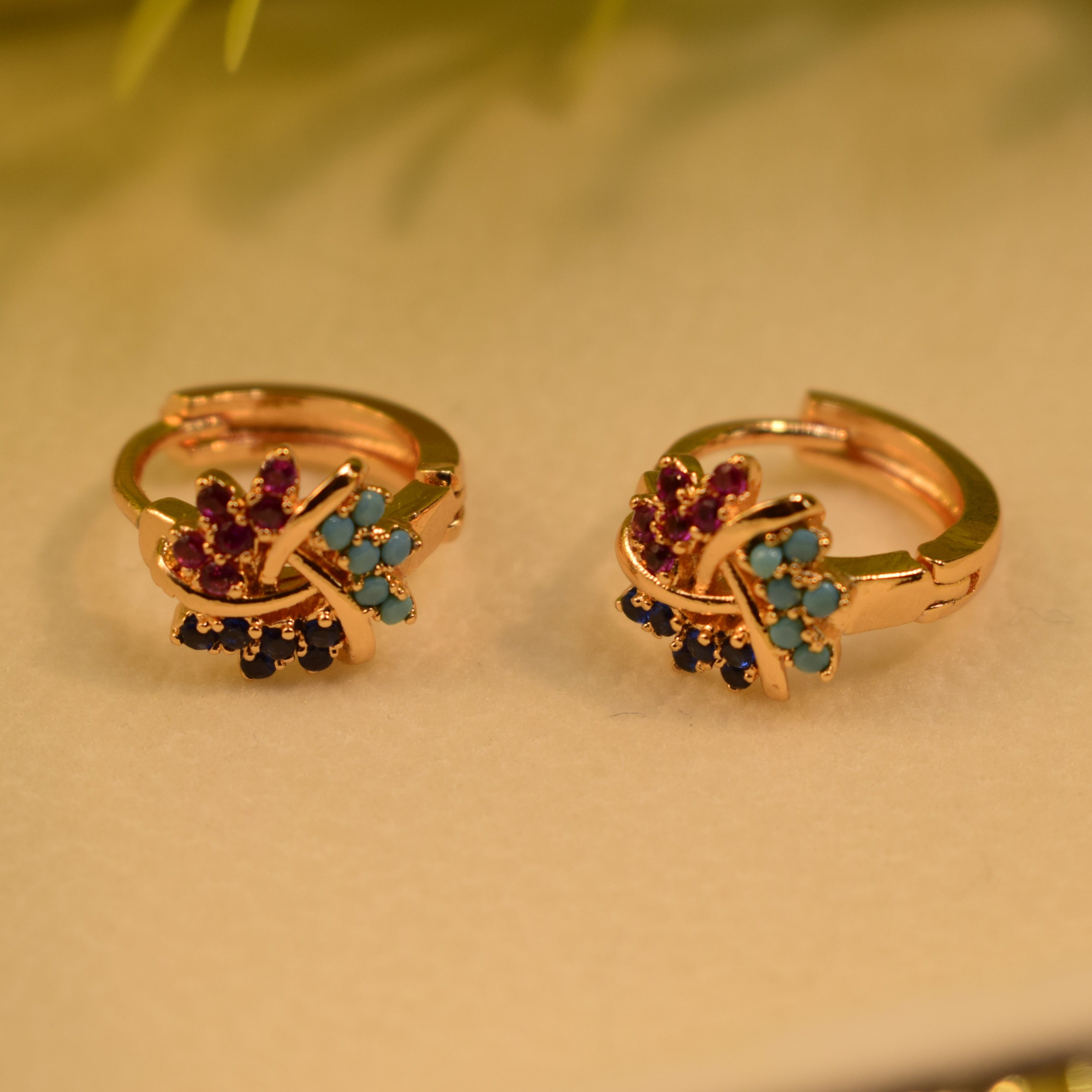 Beautiful Design Gold Plated Earrings For Girls/women