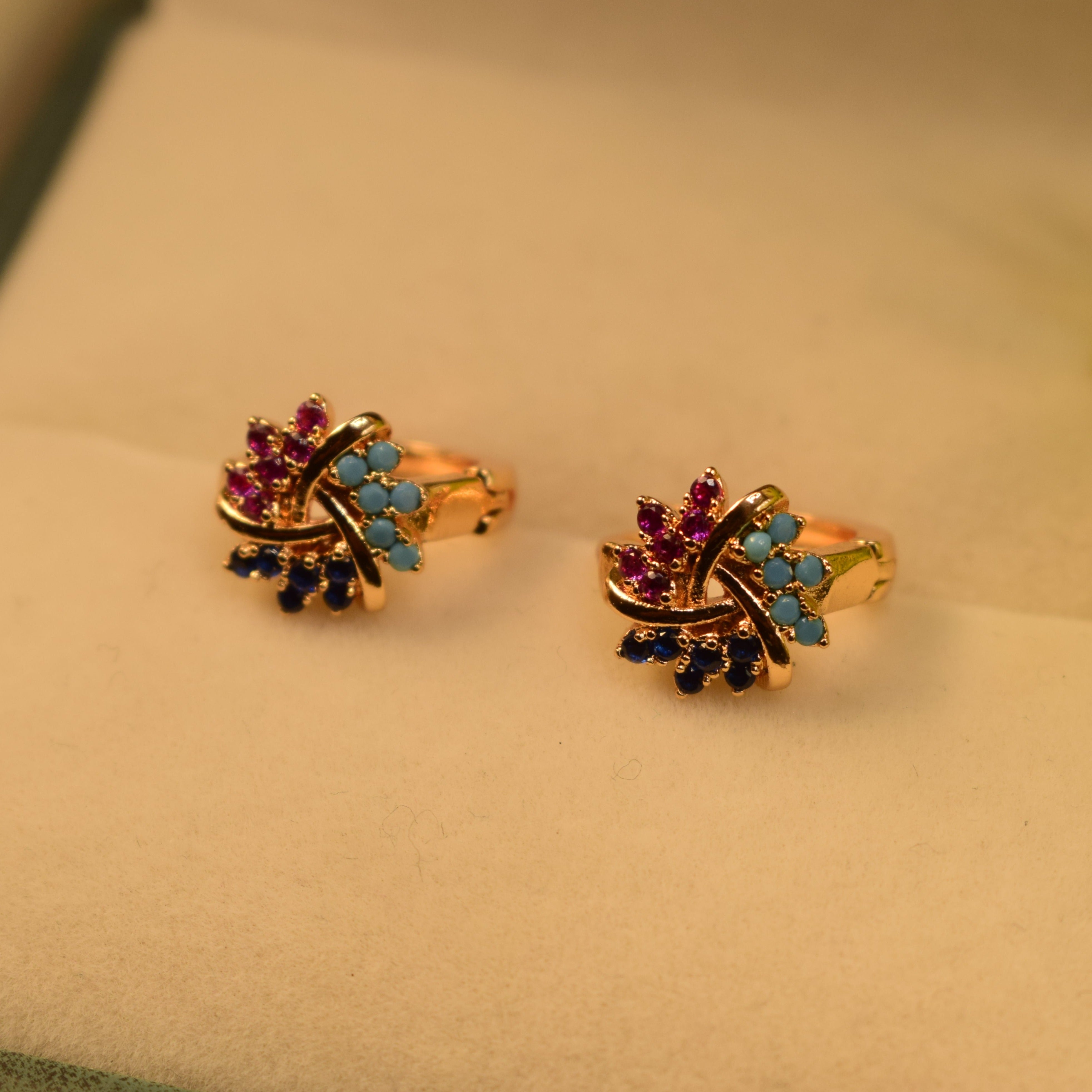 Beautiful Design Gold Plated Earrings For Girls/women