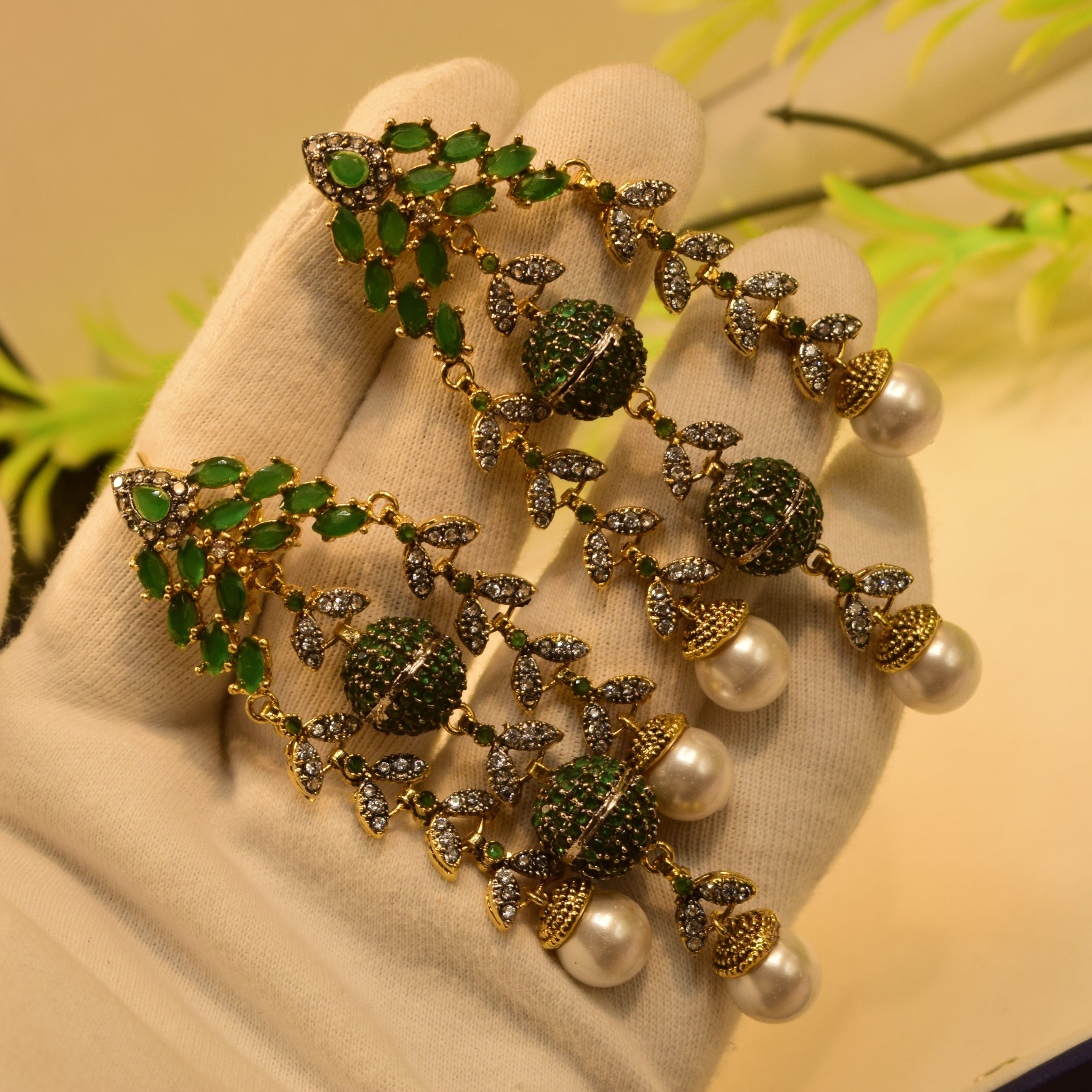 Stylish Real Stone Earrings For Girls/women