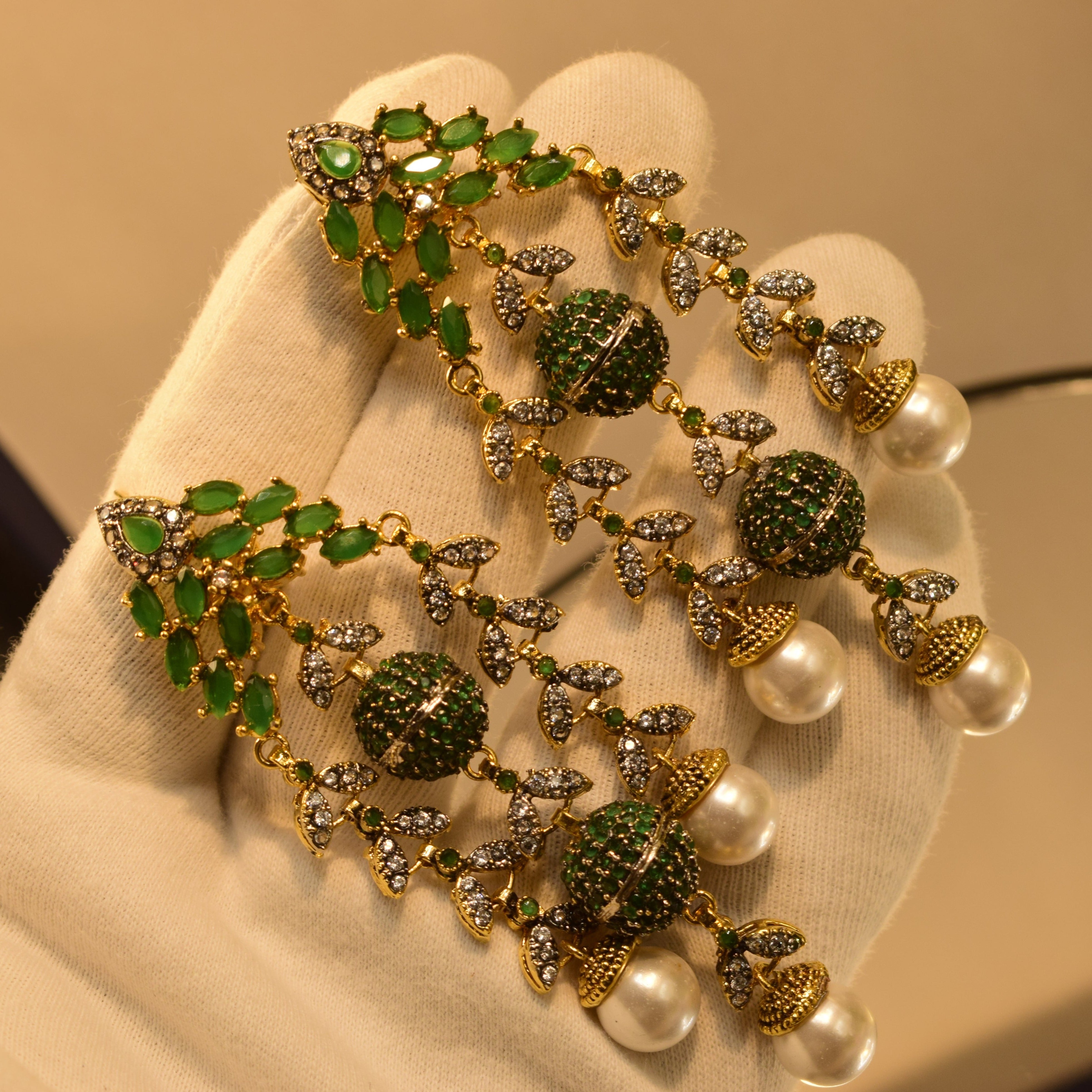Stylish Real Stone Earrings For Girls/women