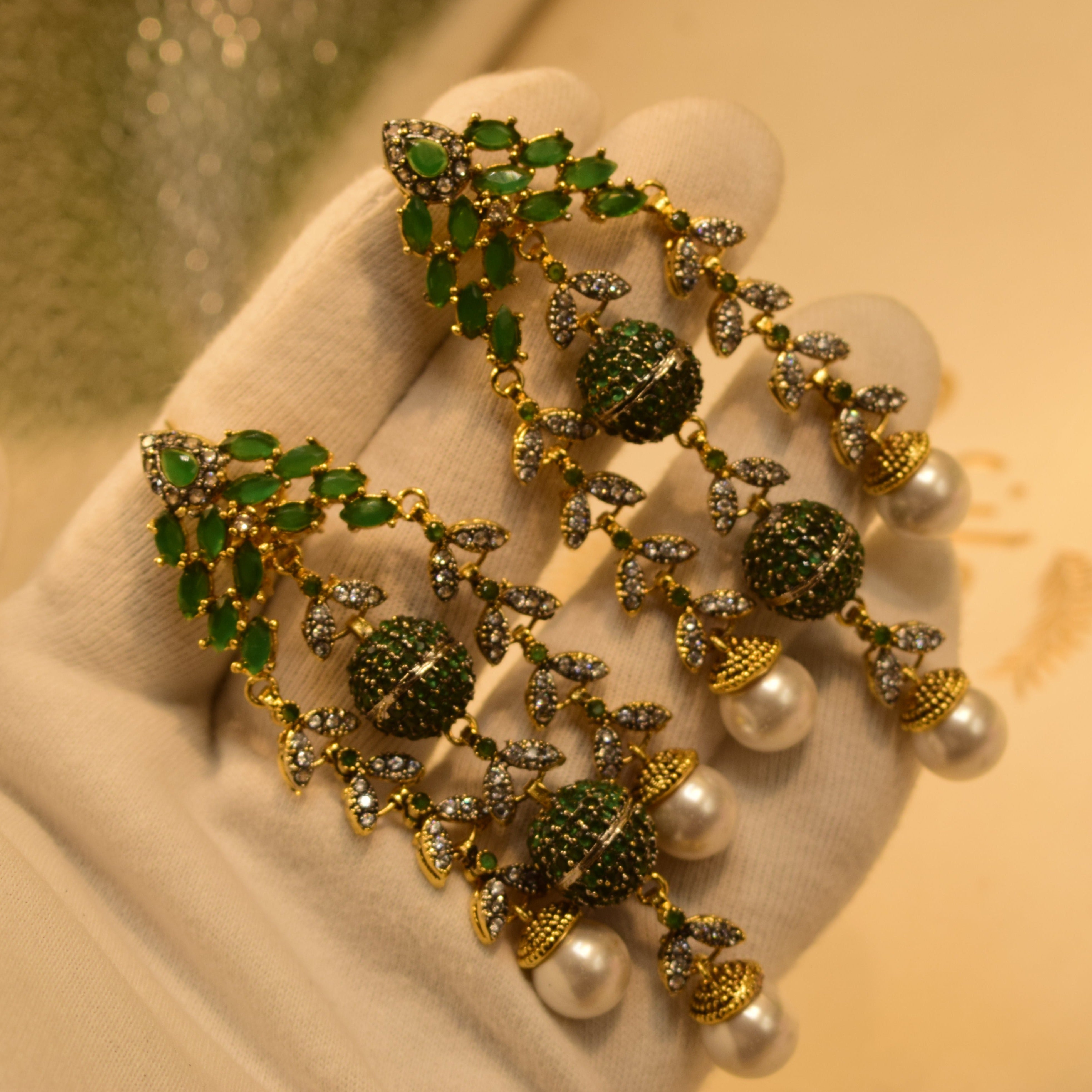 Stylish Real Stone Earrings For Girls/women