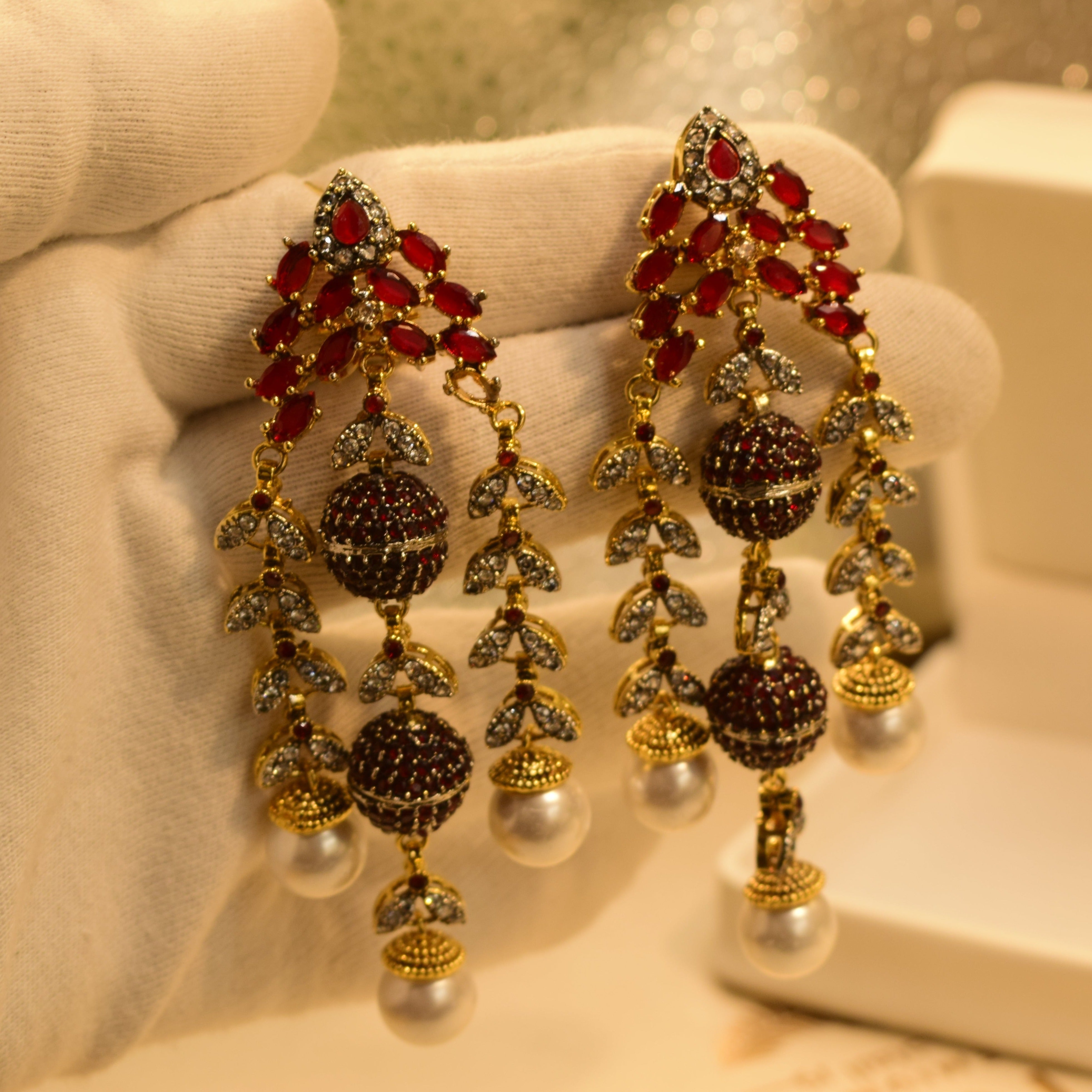 Stylish Real Stone Earrings For Girls/women