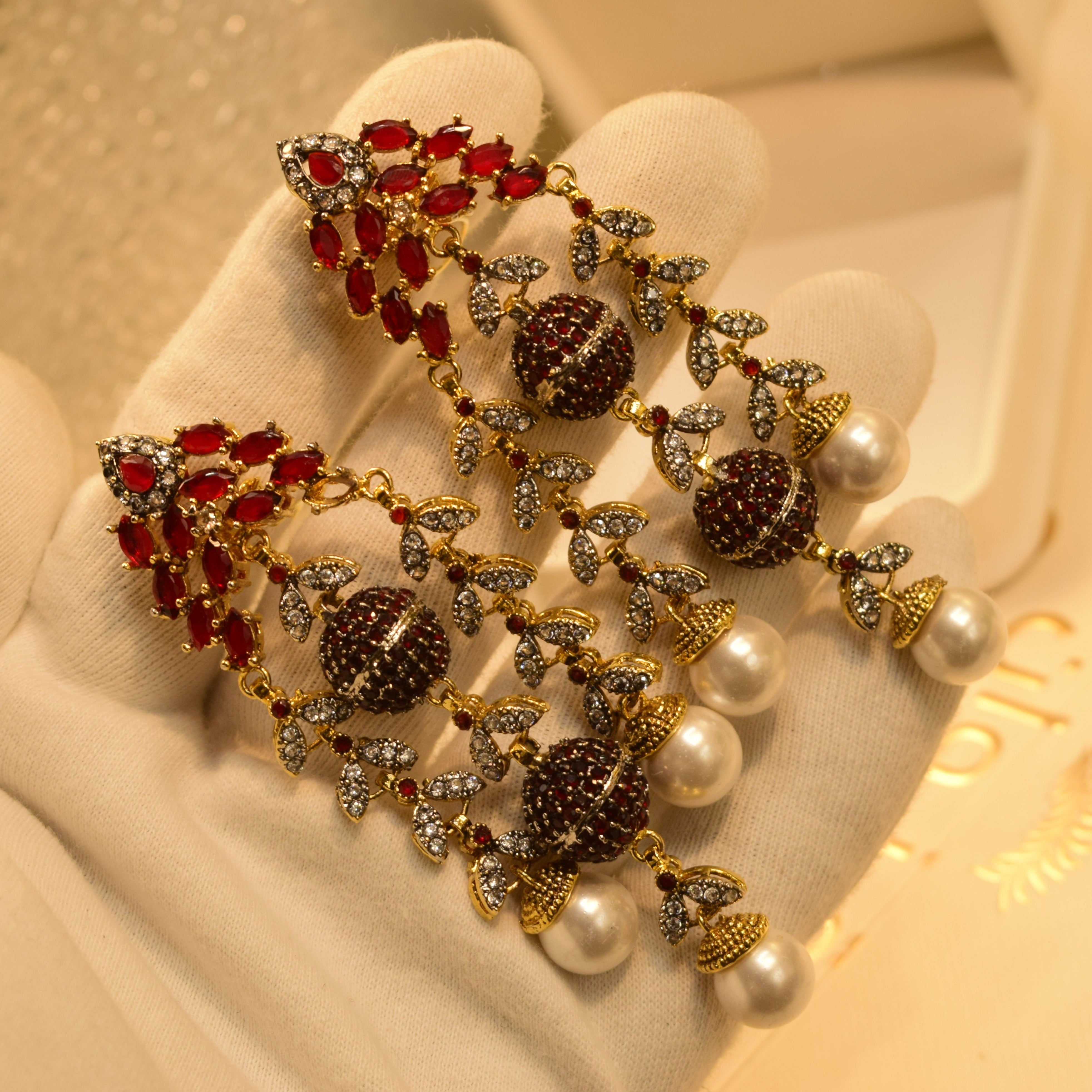 Stylish Real Stone Earrings For Girls/women