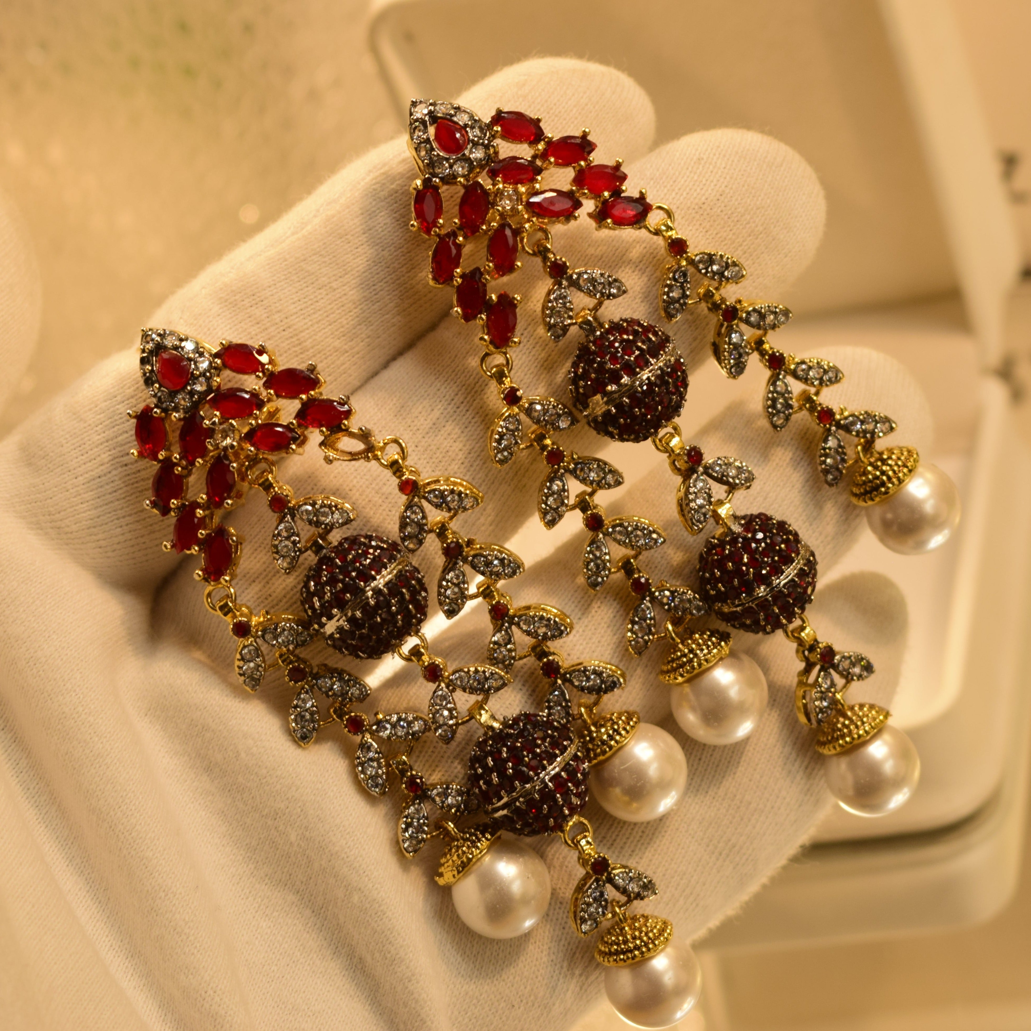 Stylish Real Stone Earrings For Girls/women