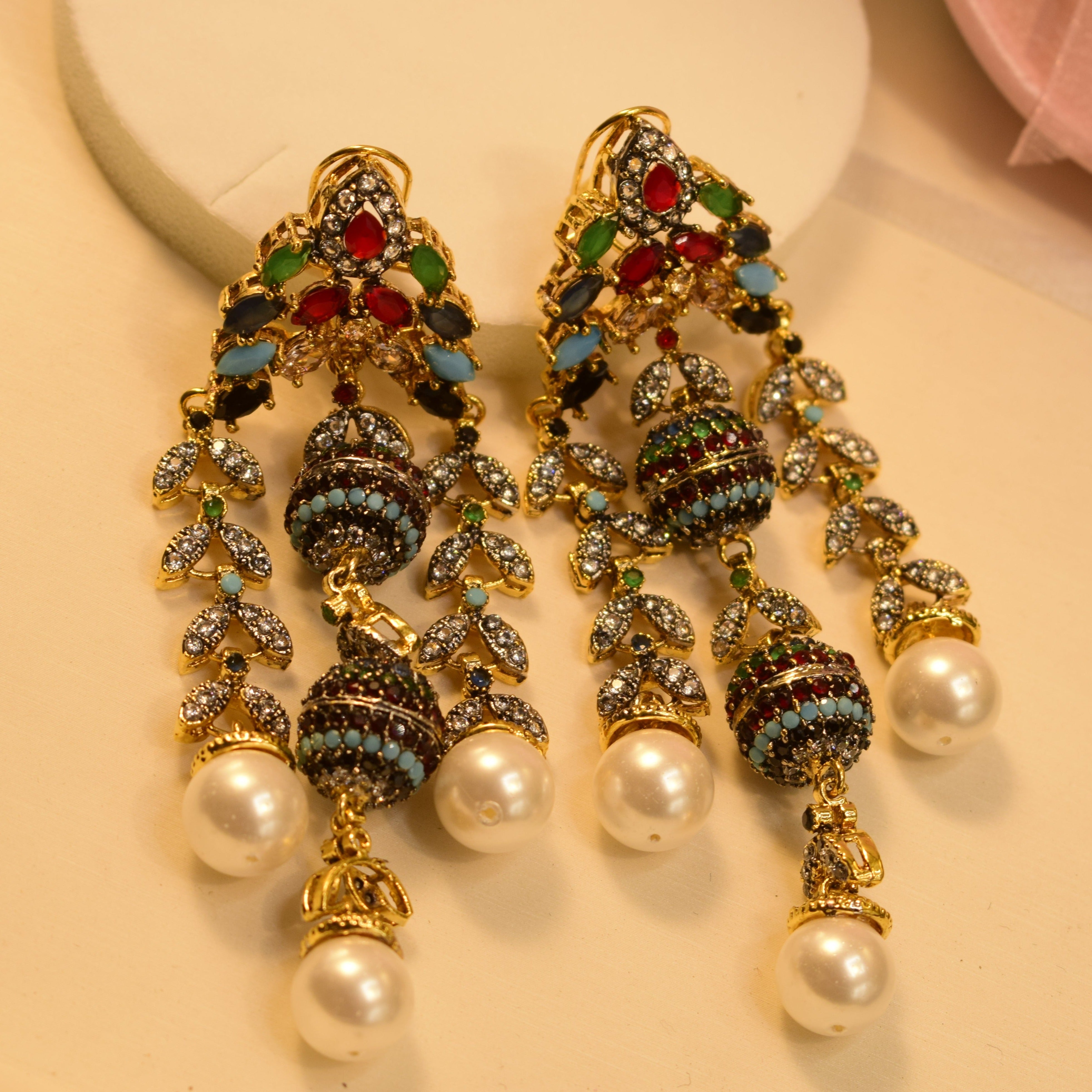 Stylish Real Stone Earrings For Girls/women