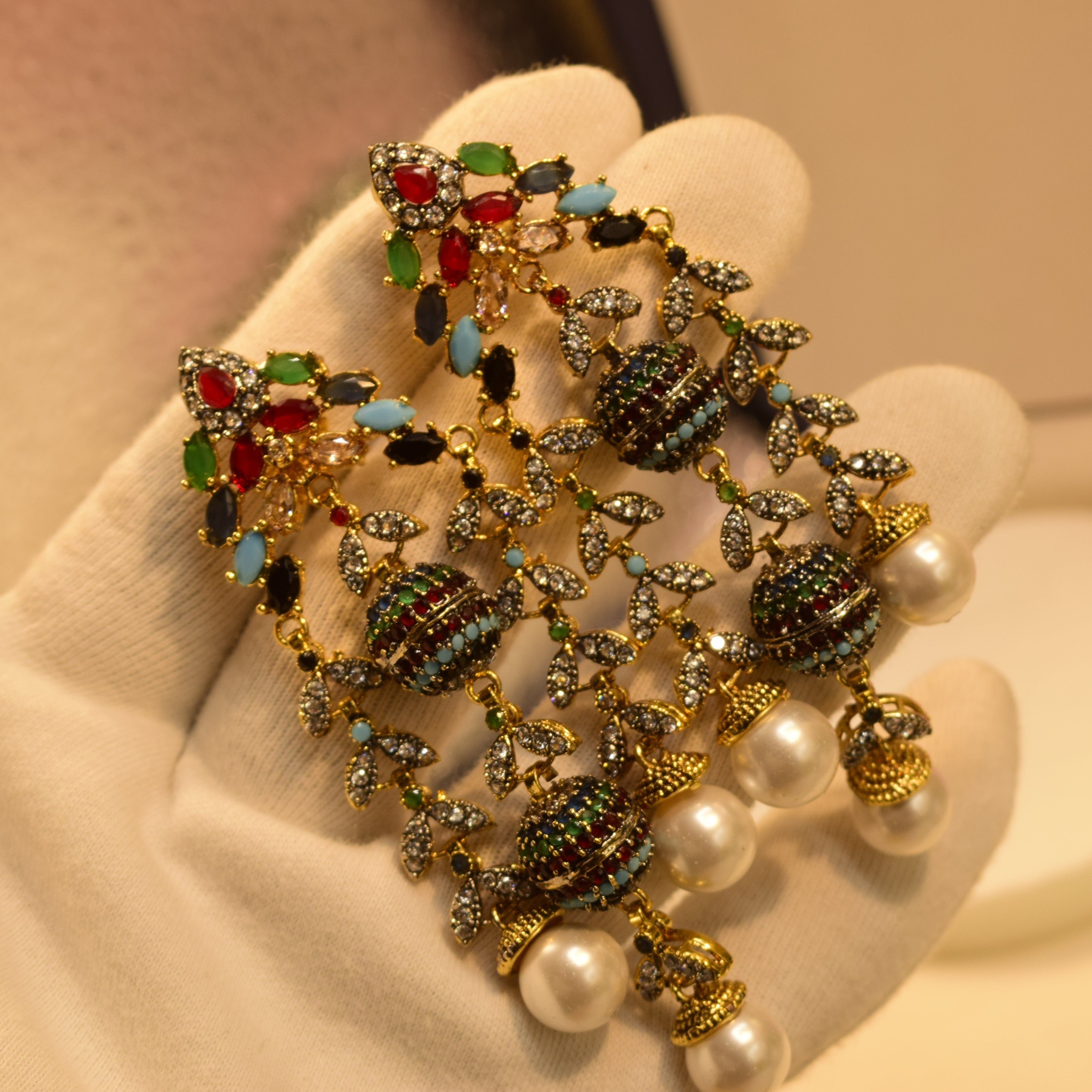 Stylish Real Stone Earrings For Girls/women