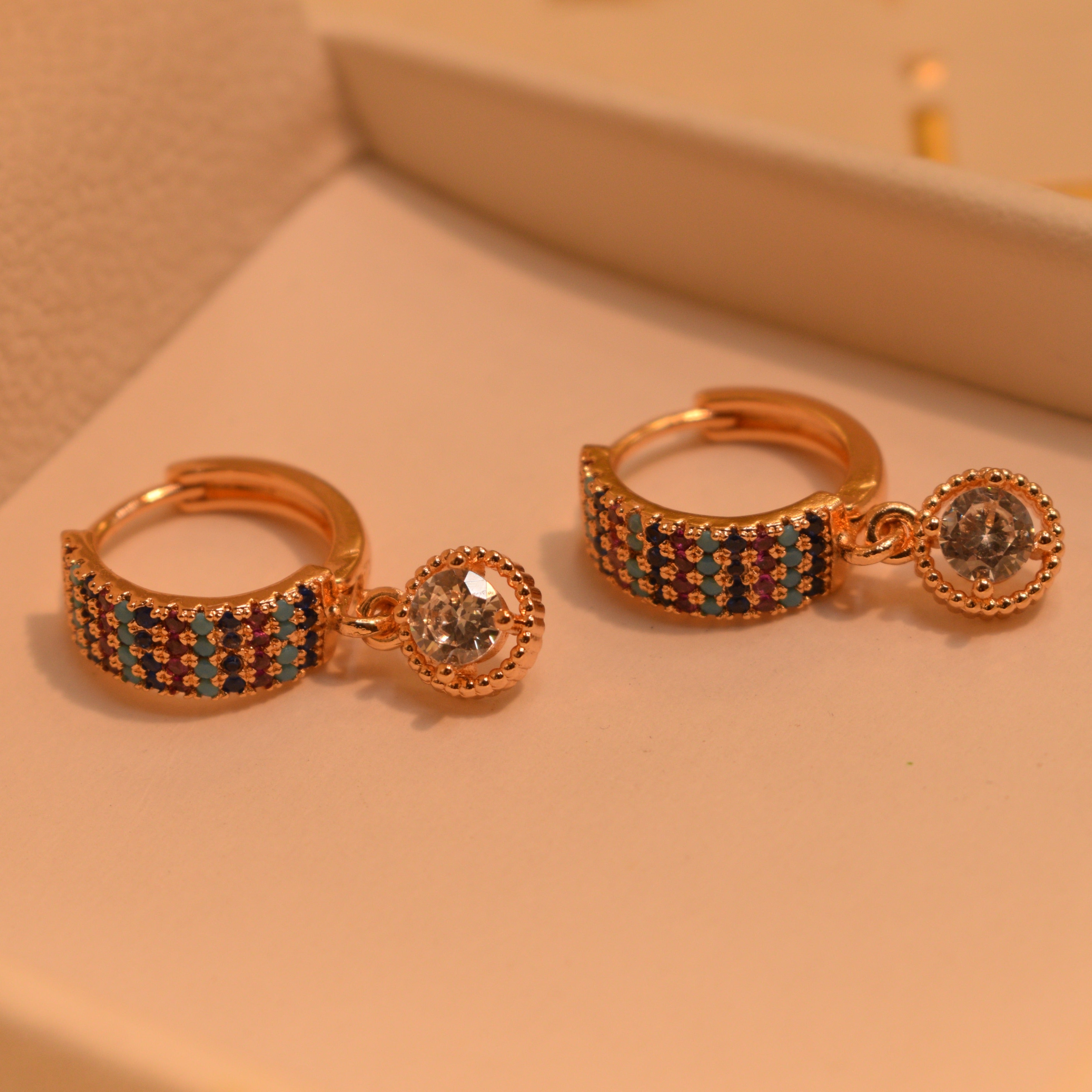 Stylish Multi Stones Earrings For Girls/Women