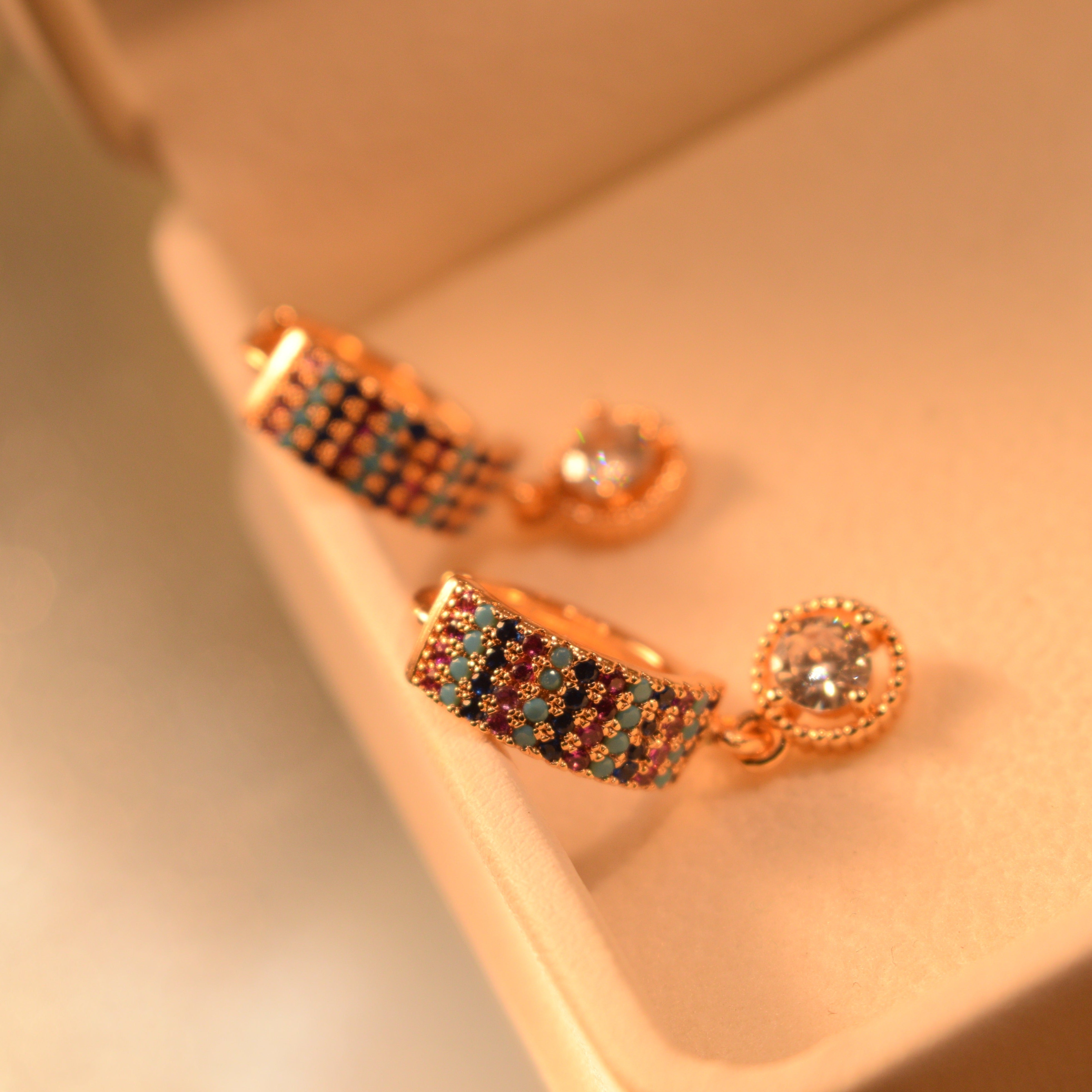 Stylish Multi Stones Earrings For Girls/Women