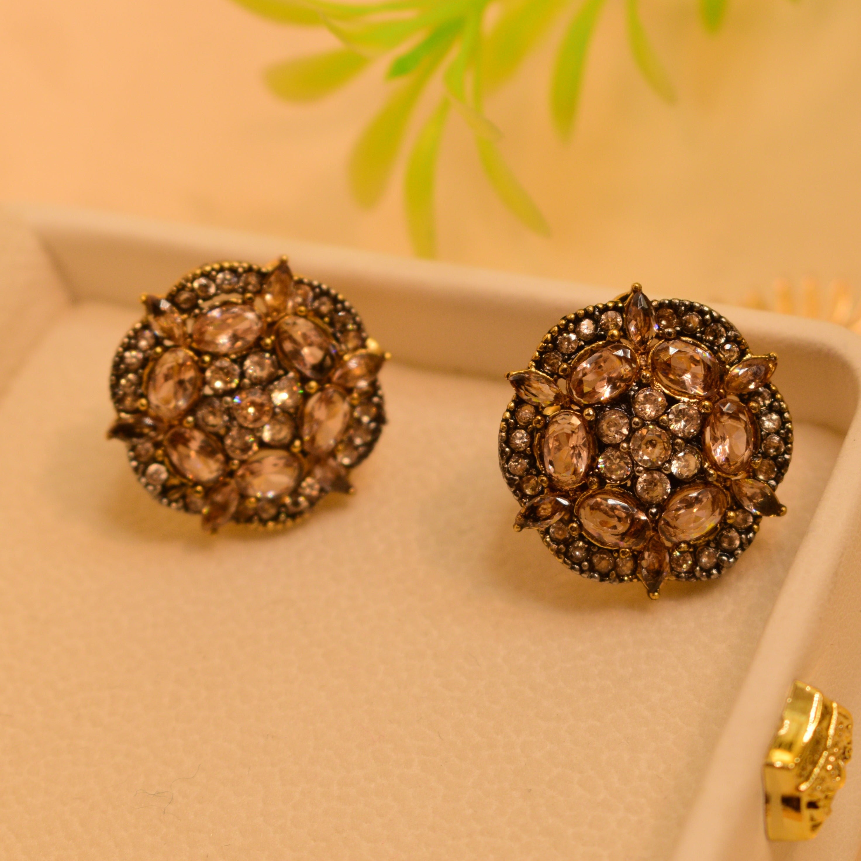 Sophisticated Gold Plated Earrings For Girls/women
