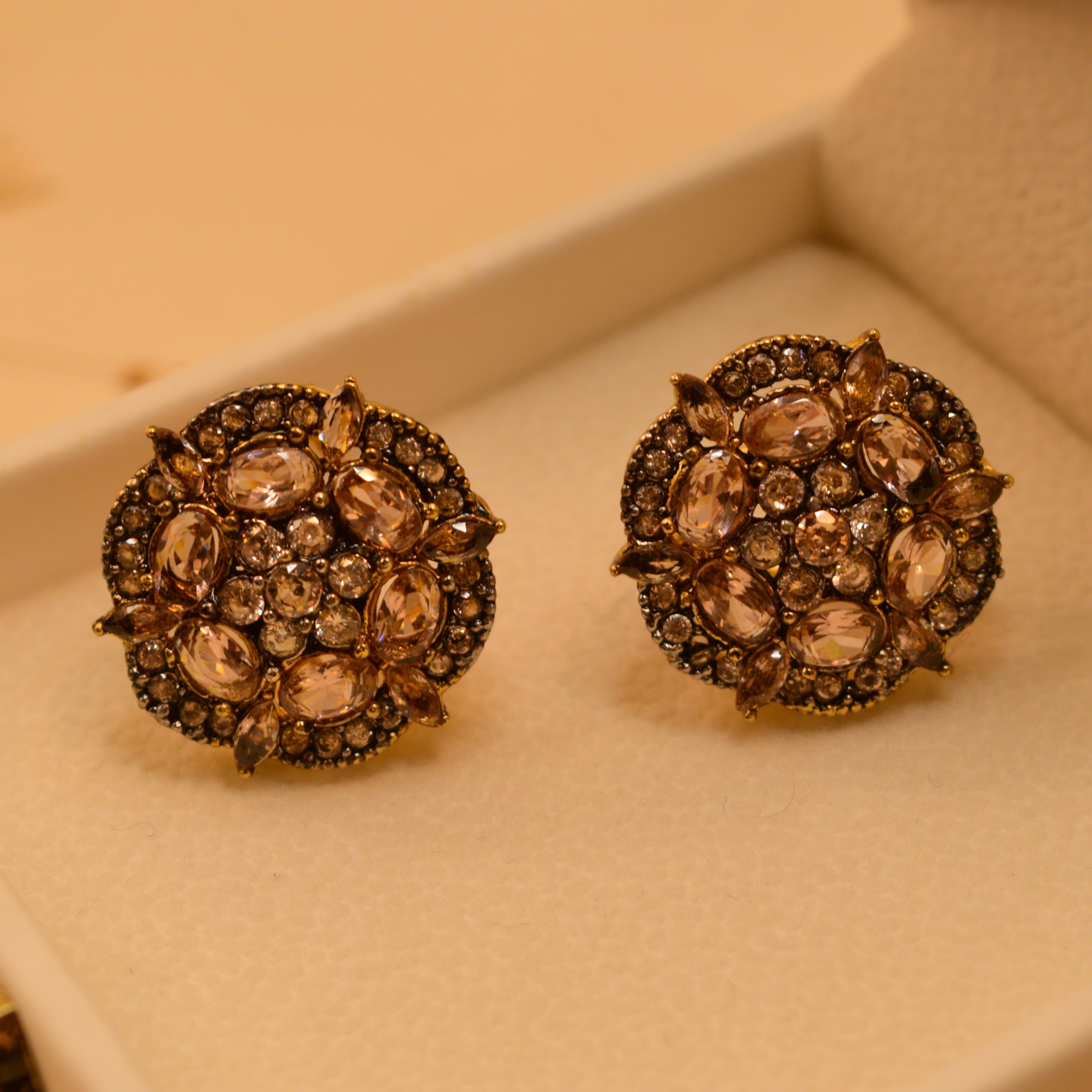 Sophisticated Gold Plated Earrings For Girls/women