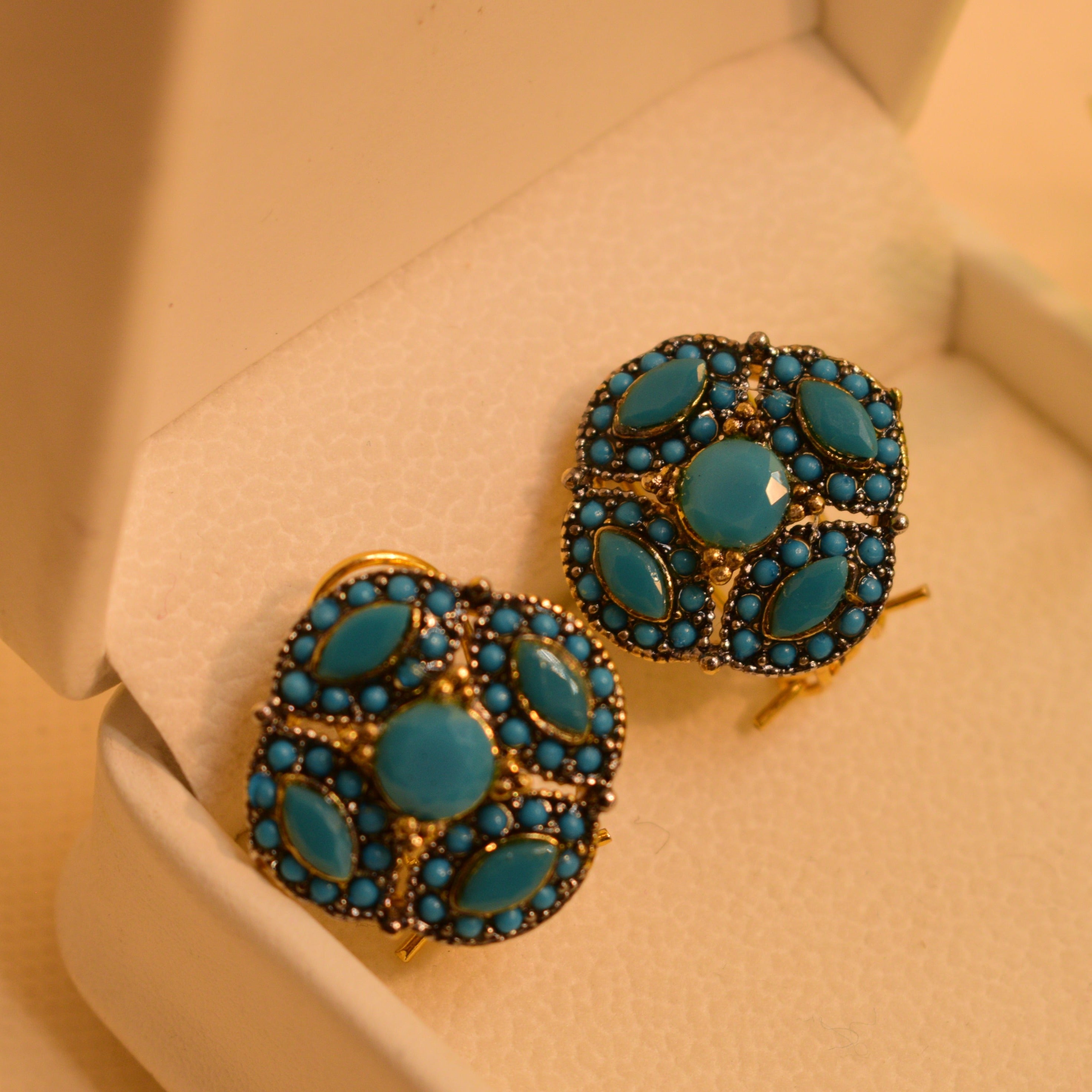 Glam Gold Plated Earrings For Girls/Women