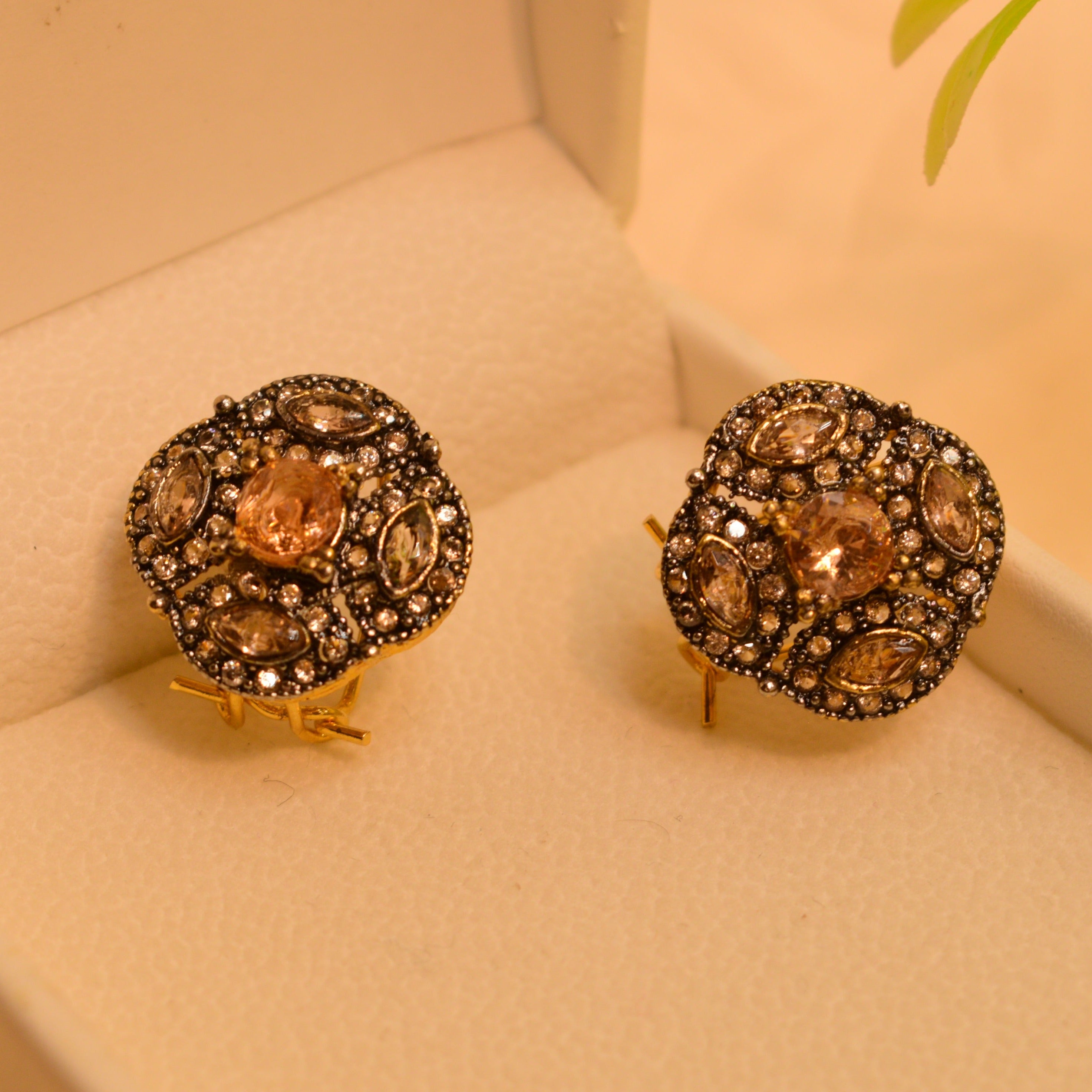 Glam Gold Plated Earrings For Girls/Women