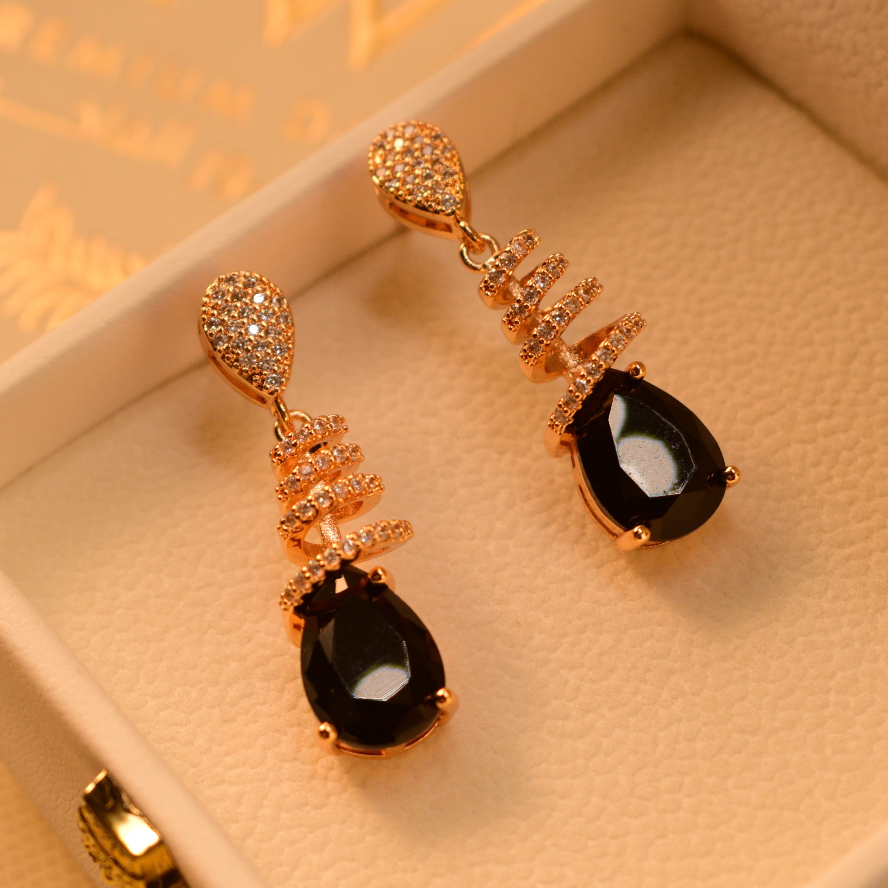 Glorious Korean Gemstone Earrings For Girls/Women