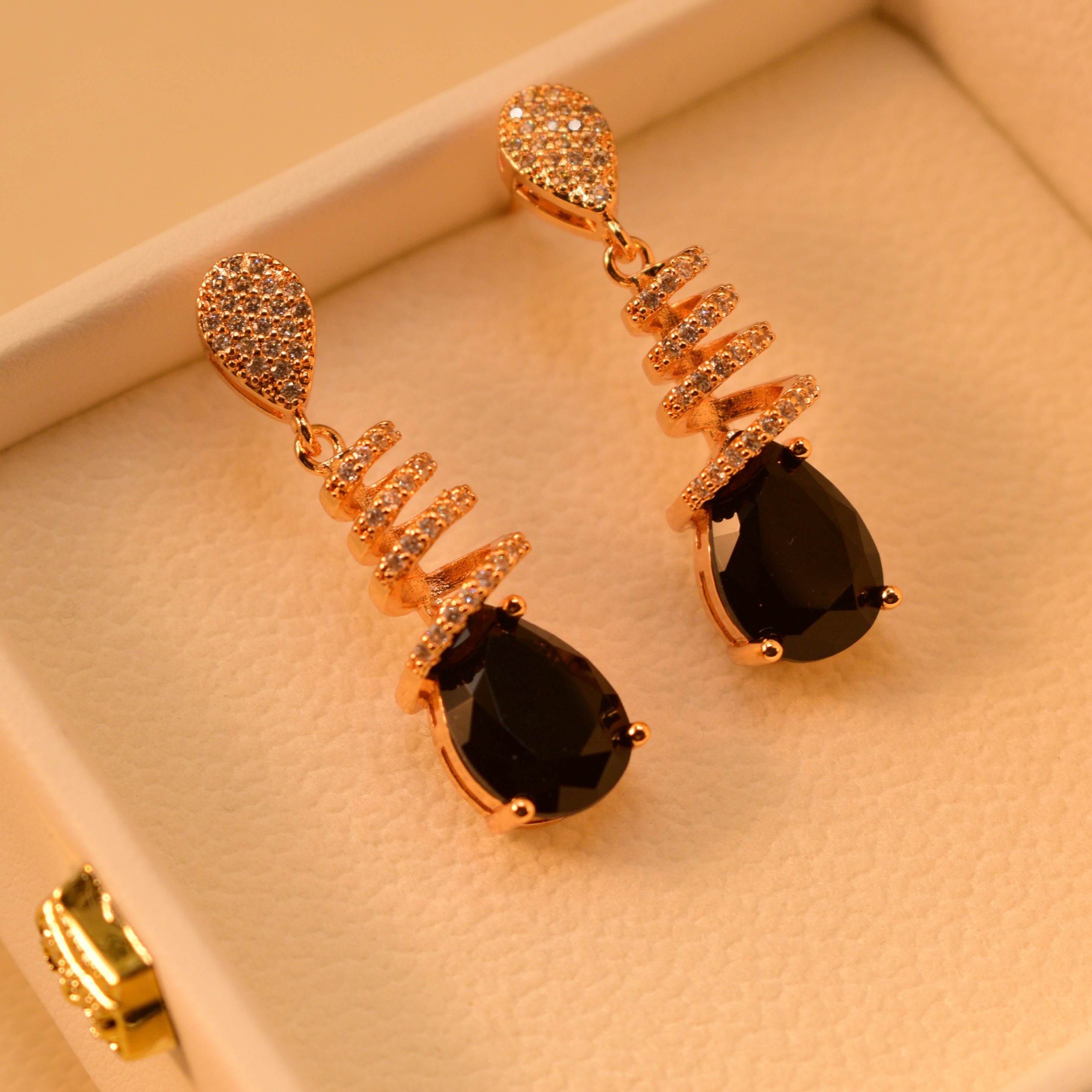 Glorious Korean Gemstone Earrings For Girls/Women