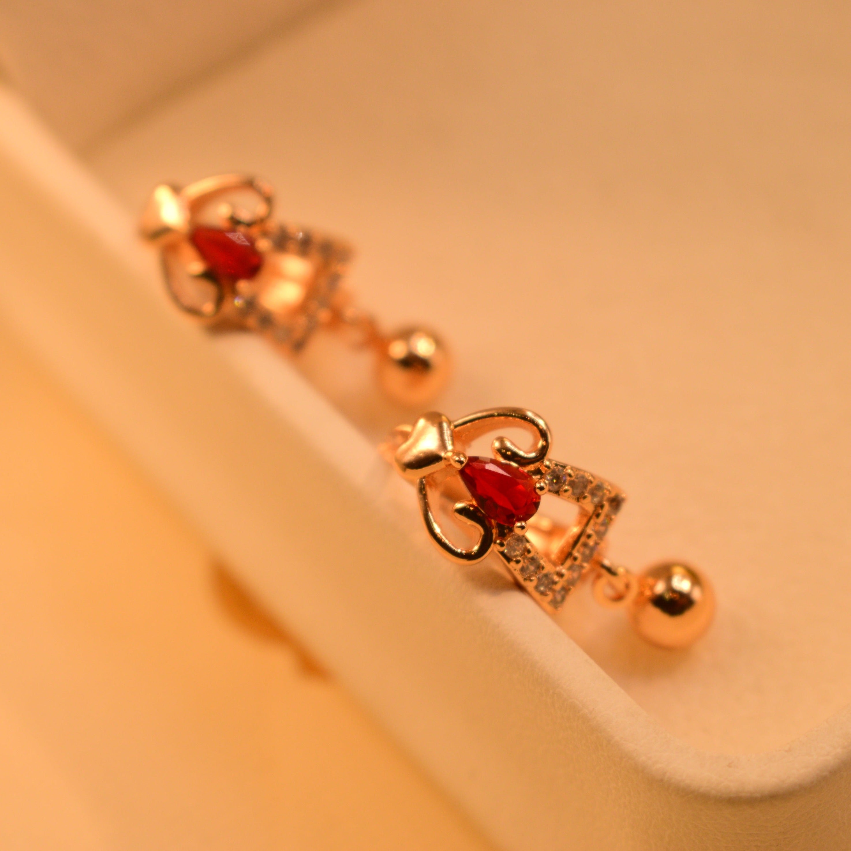 Stylish Fancy Design Gold Plated Earrings For Girls/women