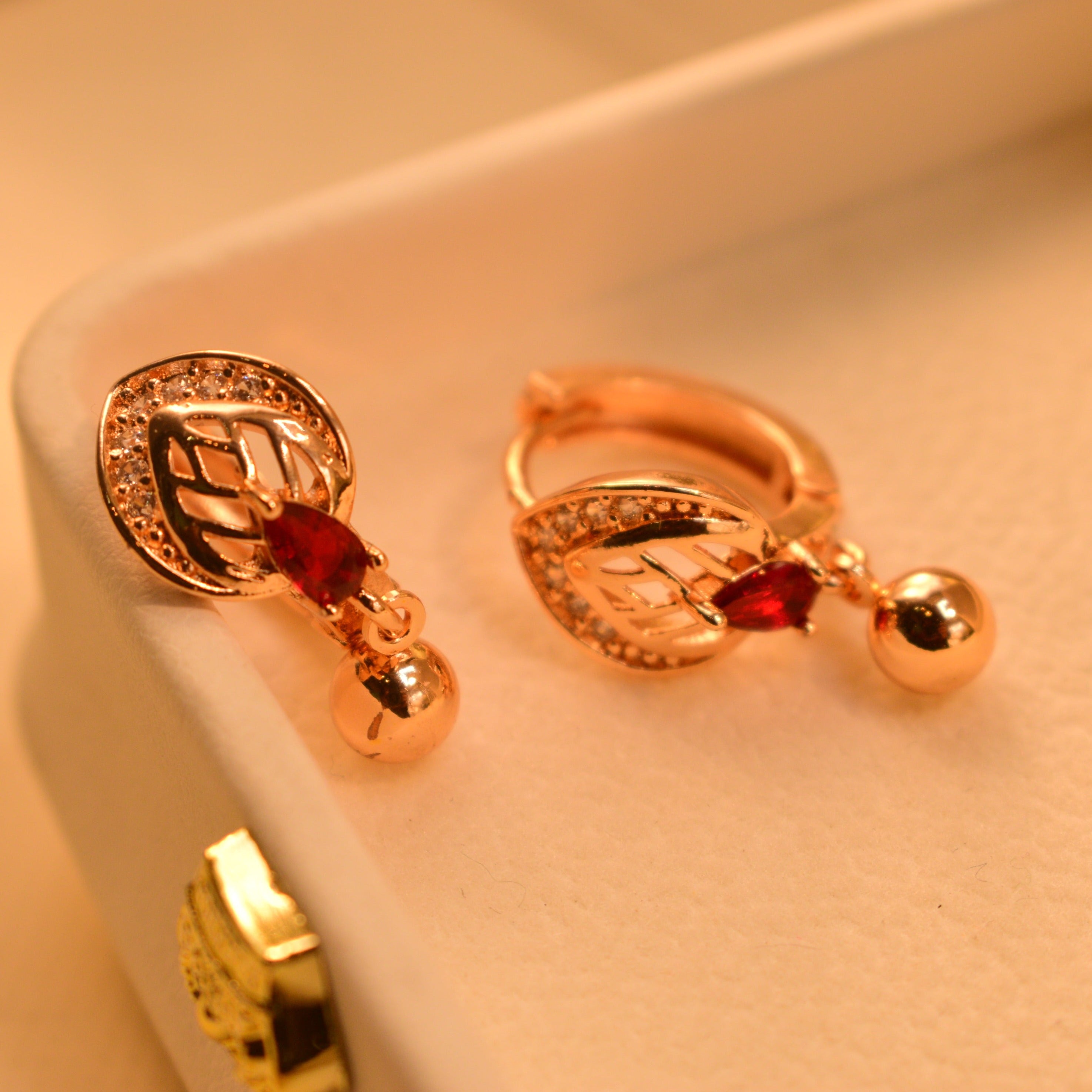 Luxury Unique Design Gold Plated Earrings For Girls/women