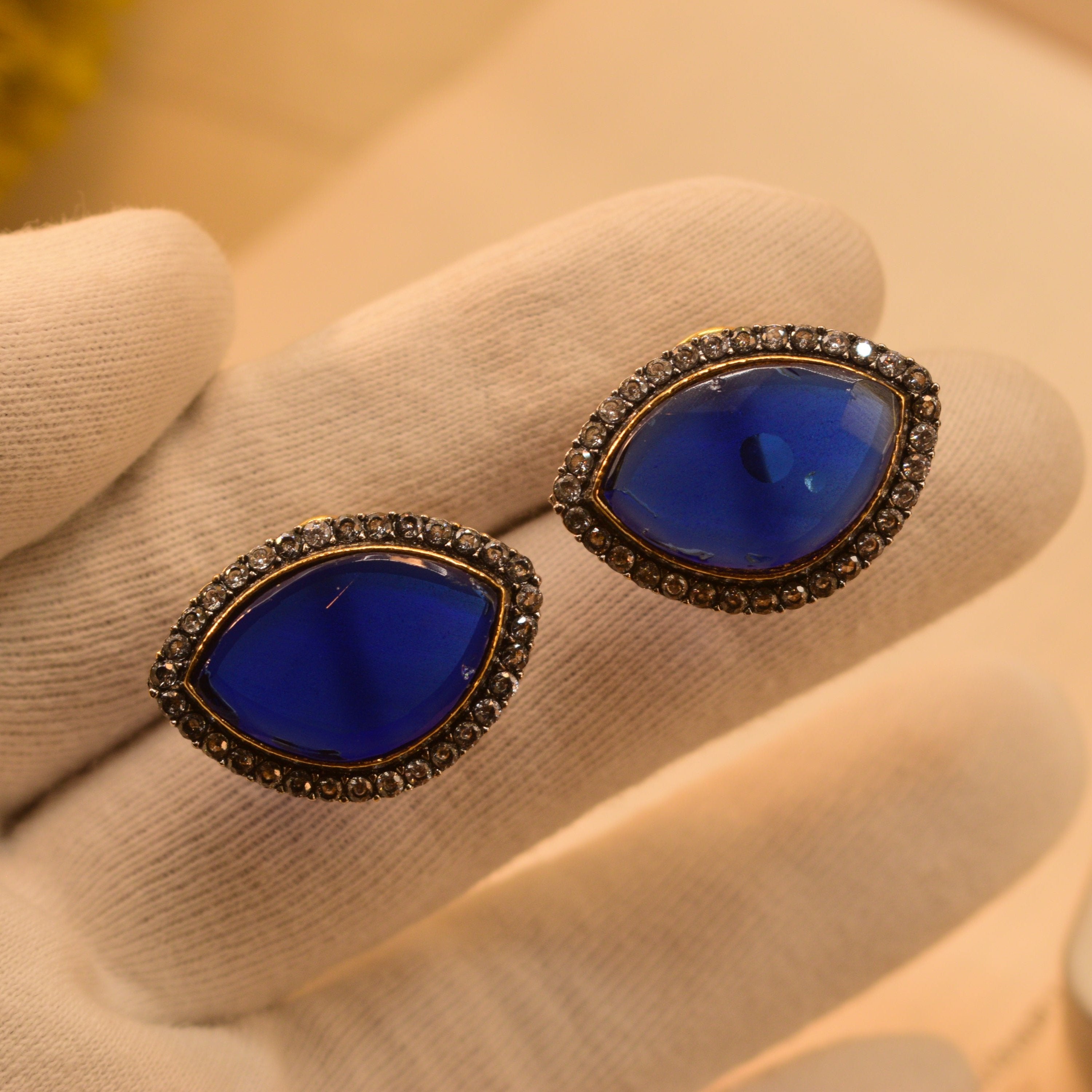 Beautiful Fancy Big Stone Earrings For Girls/women