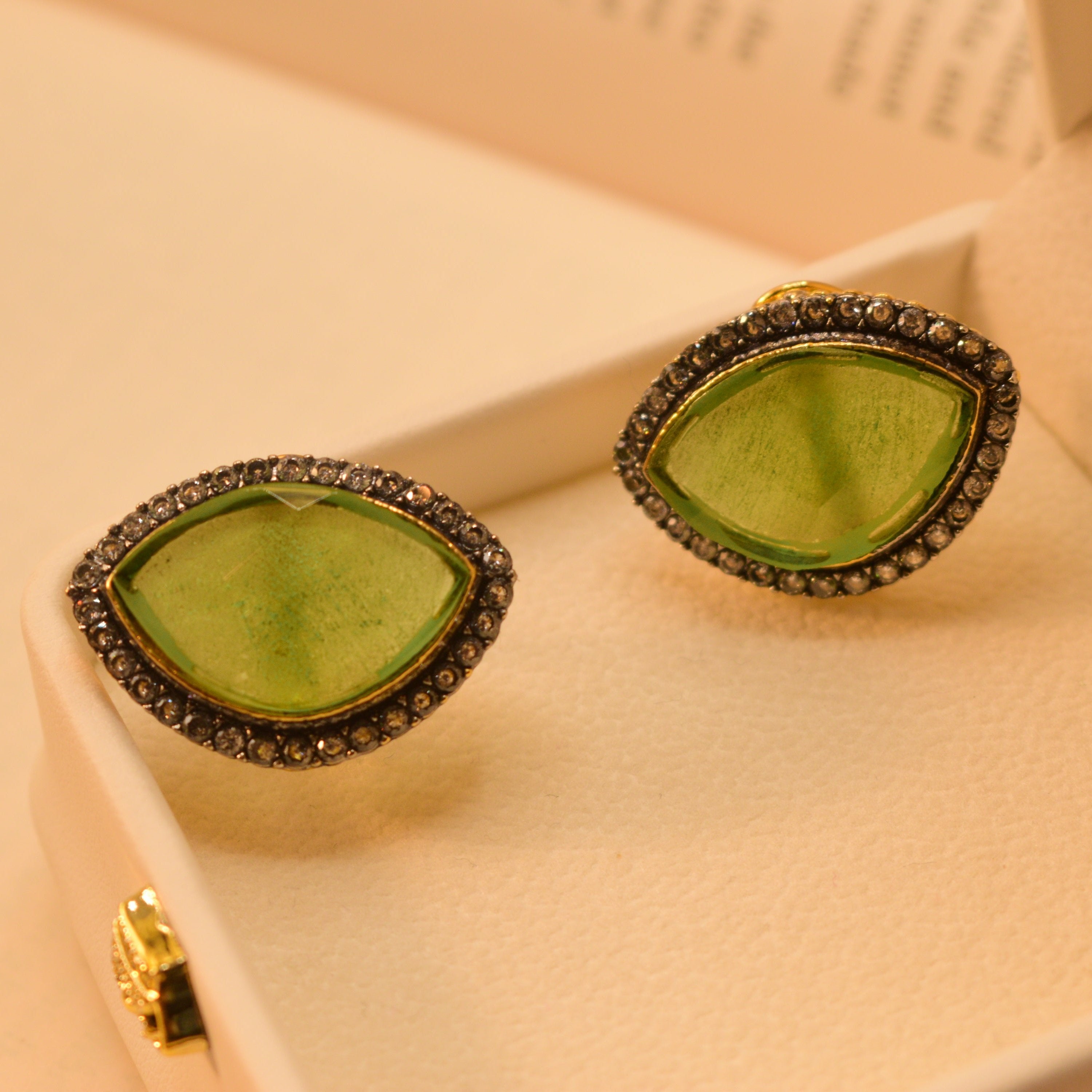 Beautiful Fancy Big Stone Earrings For Girls/women
