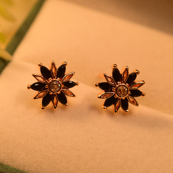 Elegant Design Crystal Stones Gold Plated Earrings for Girls/Women