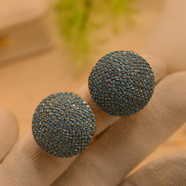 Unique Design Crystal Stones Gold Plated Earrings for Girls/Women