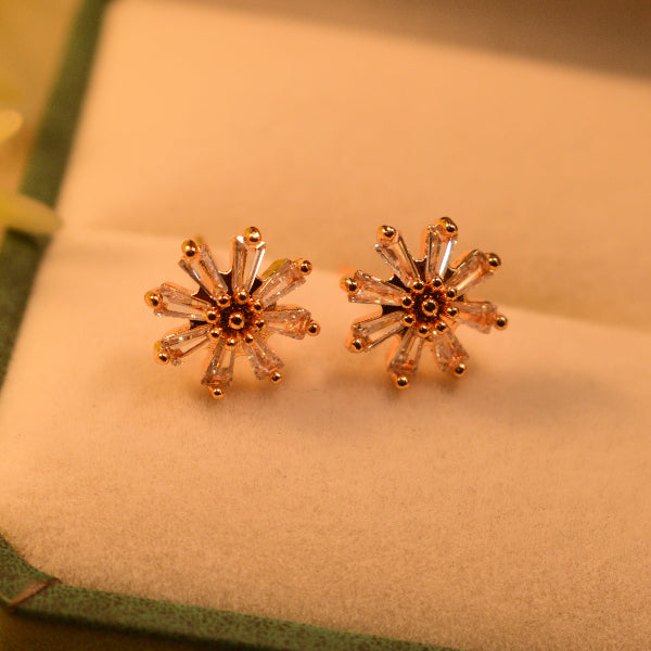 Beautiful Unique Design Gold Plated Real Stones Earrings for Girls/Women