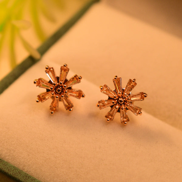 Beautiful Unique Design Gold Plated Real Stones Earrings for Girls/Women