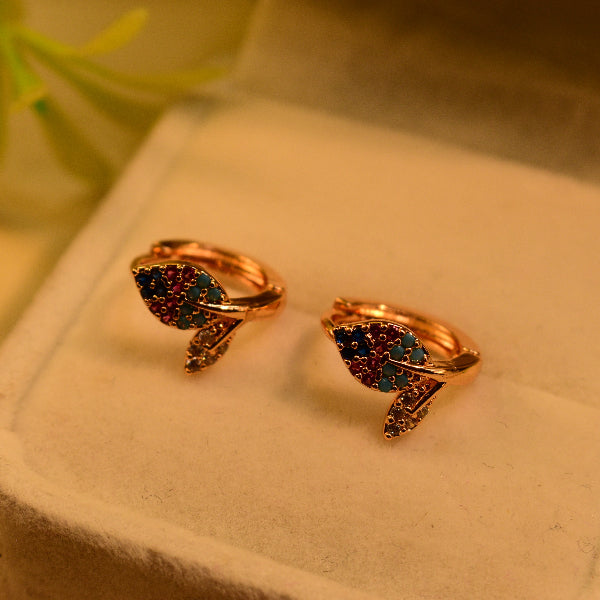 Unique Design Gold Plated Real Stones Earrings for Girls/Women
