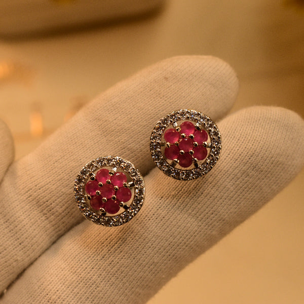 Elegant Design Silver Plated Real Stones Tops For Girls/women