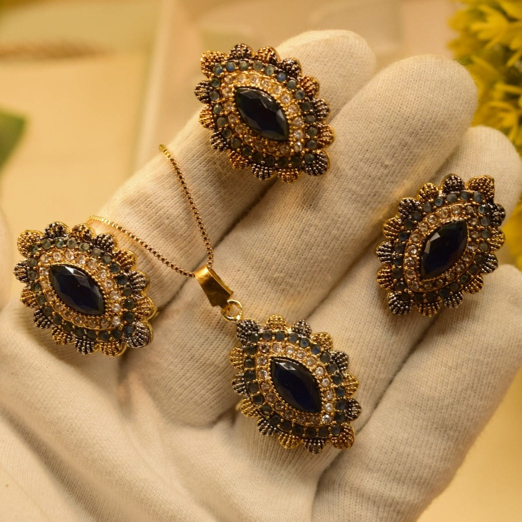 Elegant Fancy Gold Plated Necklace Sets for Girls/Women
